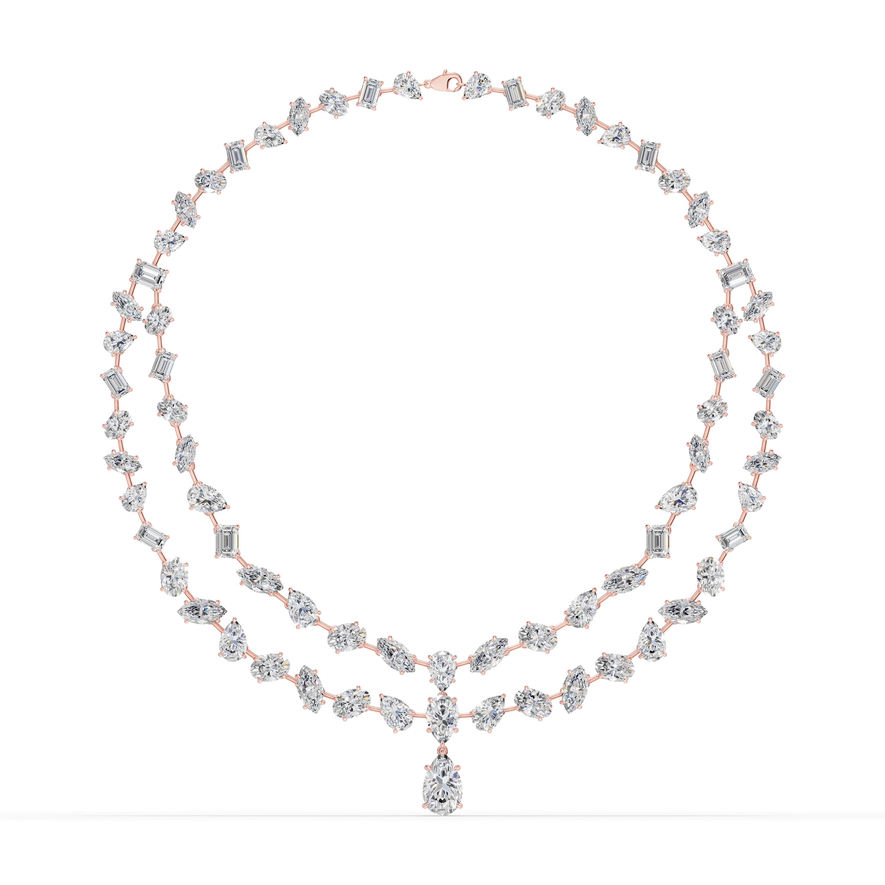 Corliss Multi-Shape Riviere Necklace