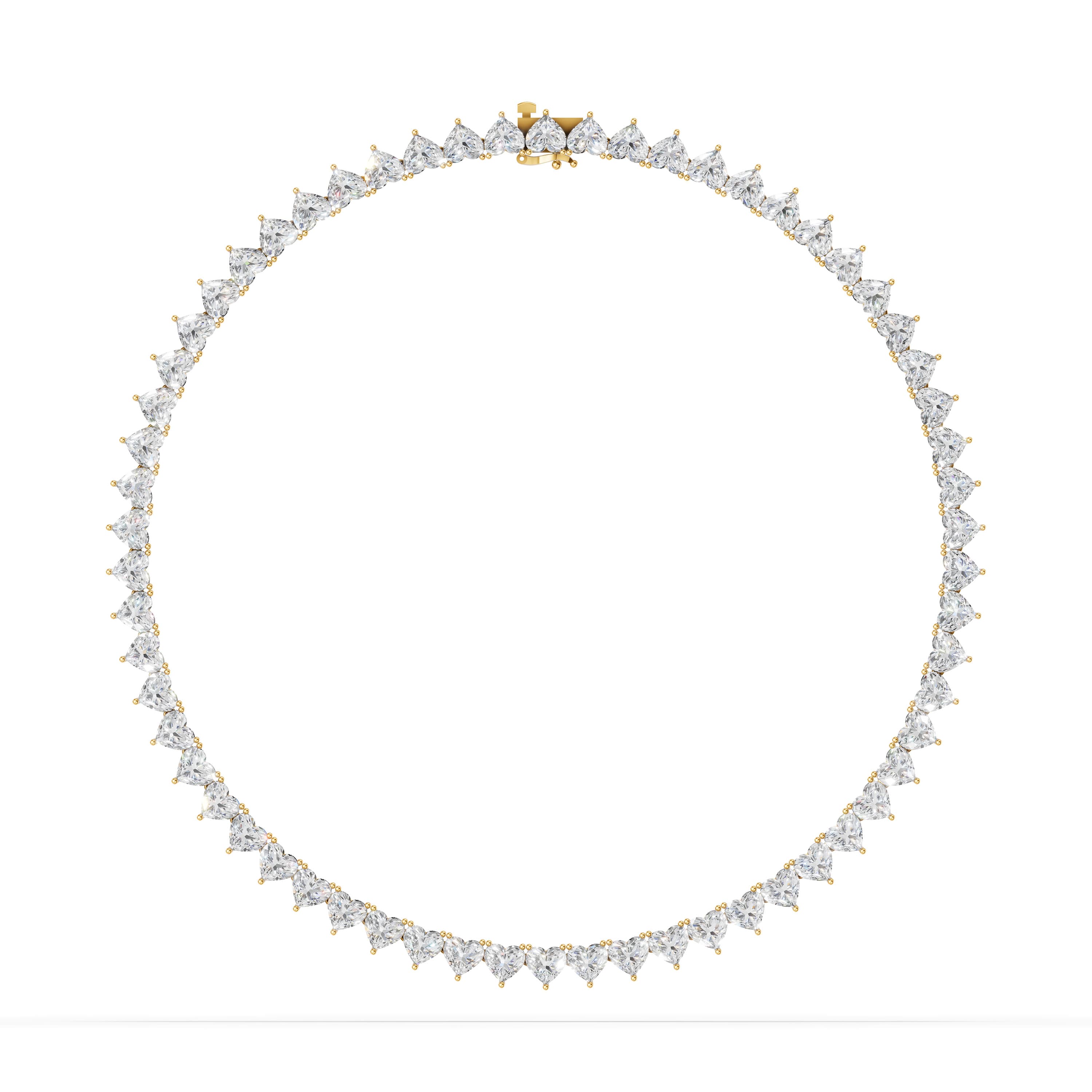 Gala Heart Tennis Necklace