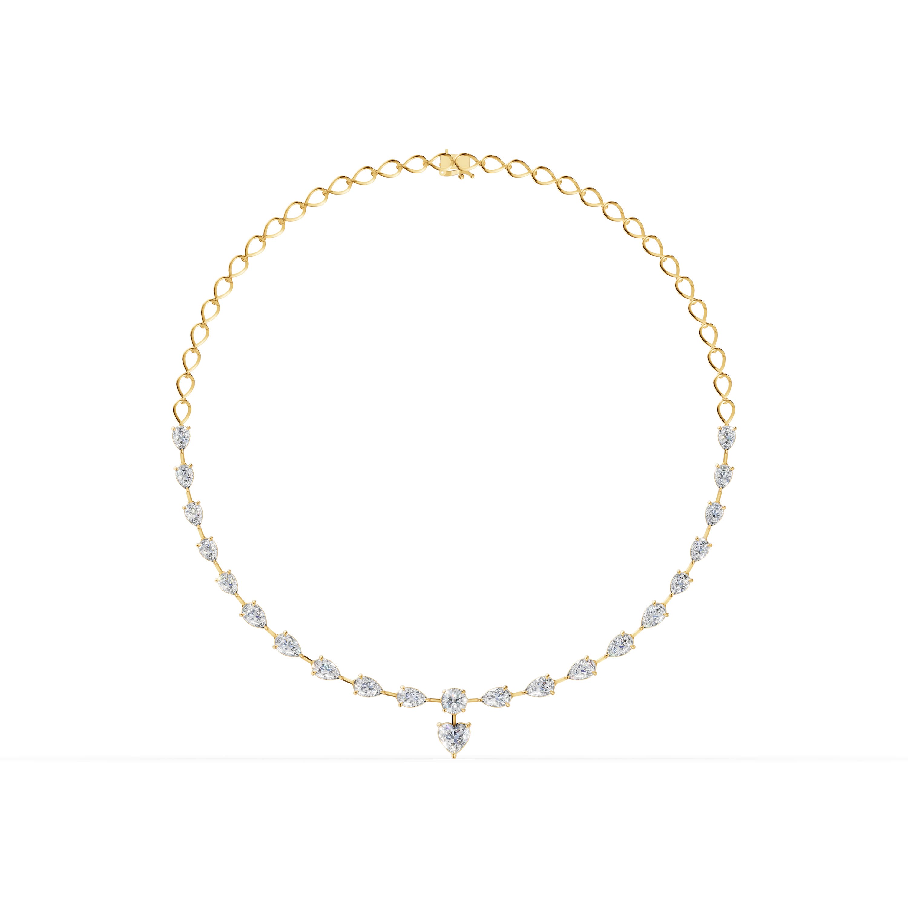Calanthe Pear Cascade Necklace