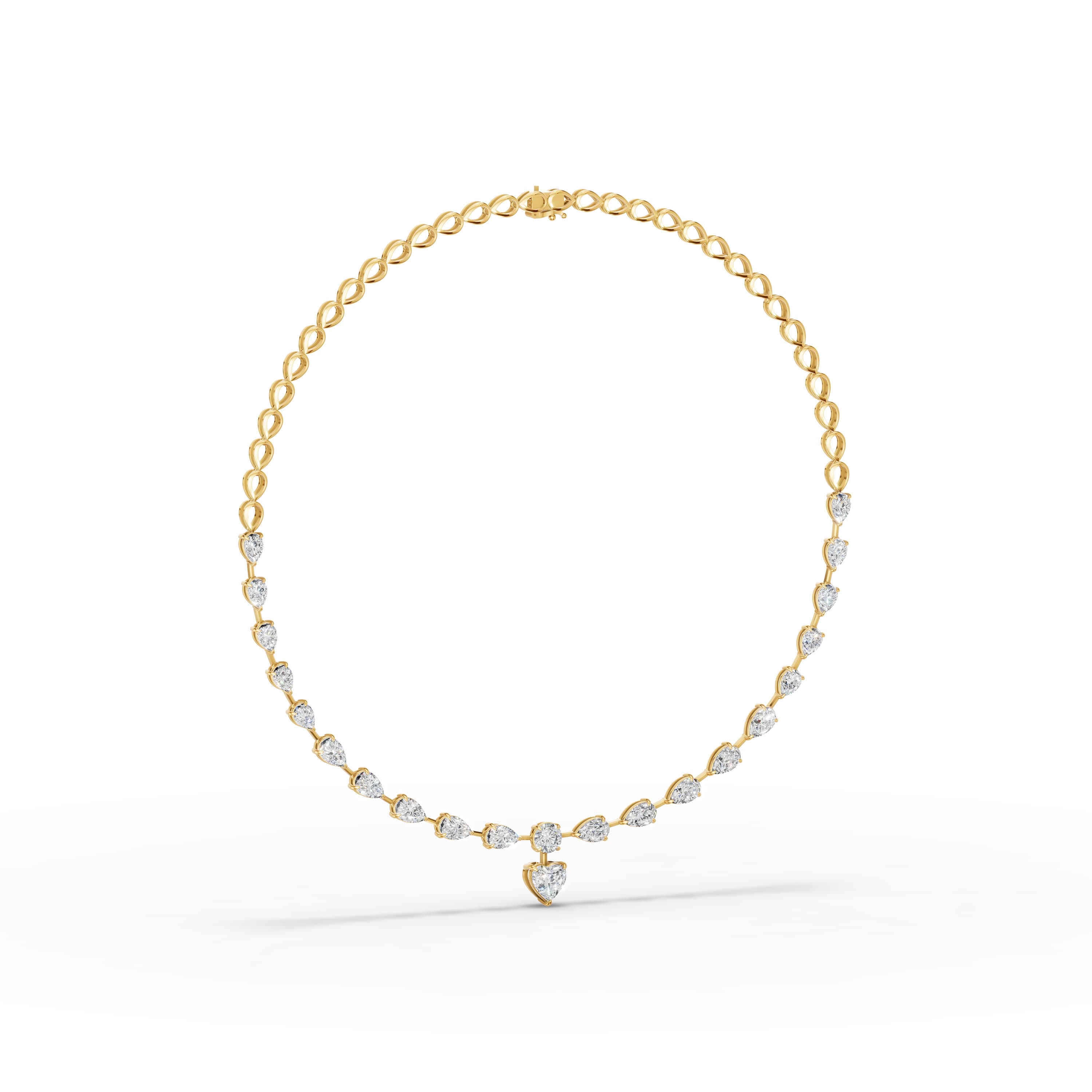 Calanthe Pear Cascade Necklace