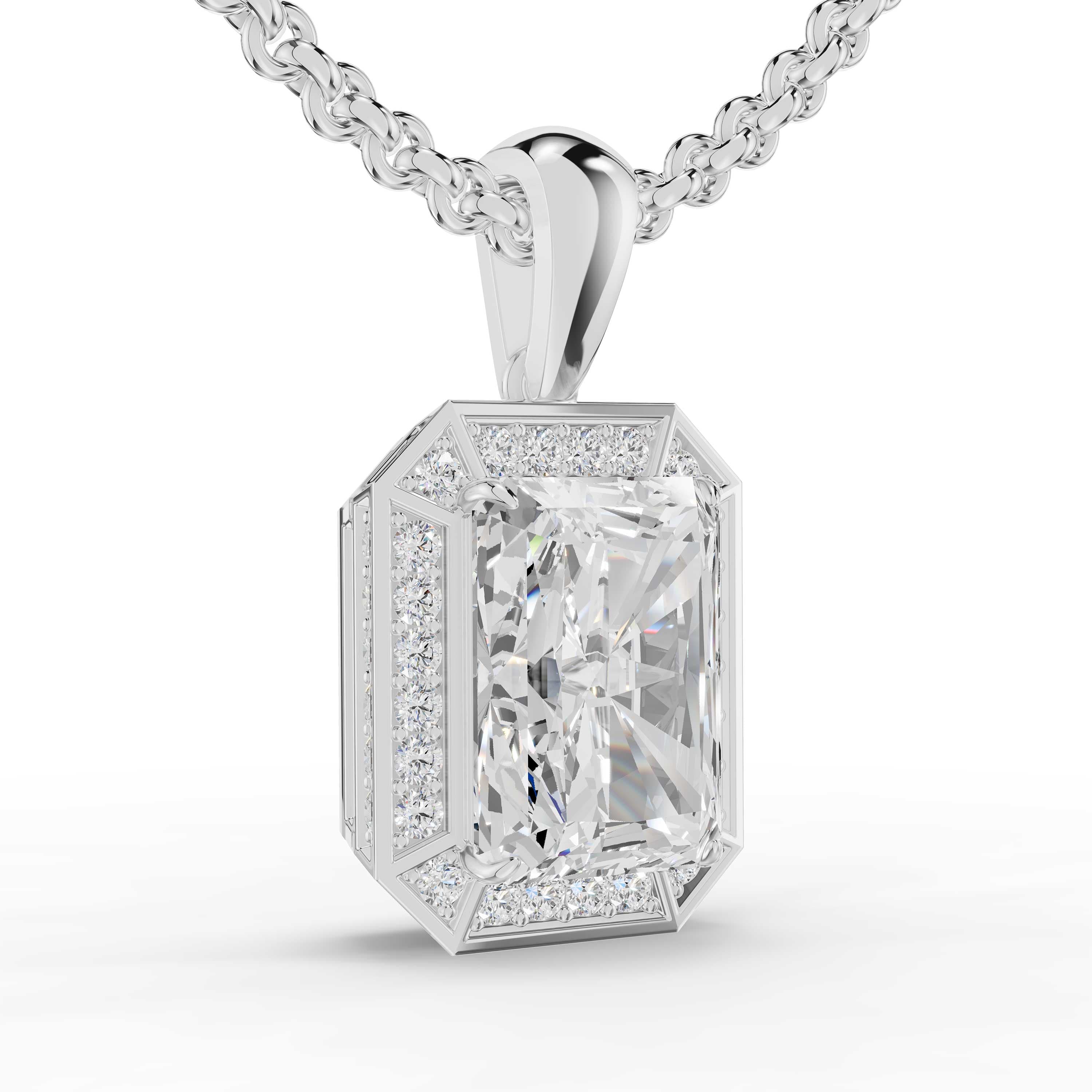 Serif Radiant Halo Pendant