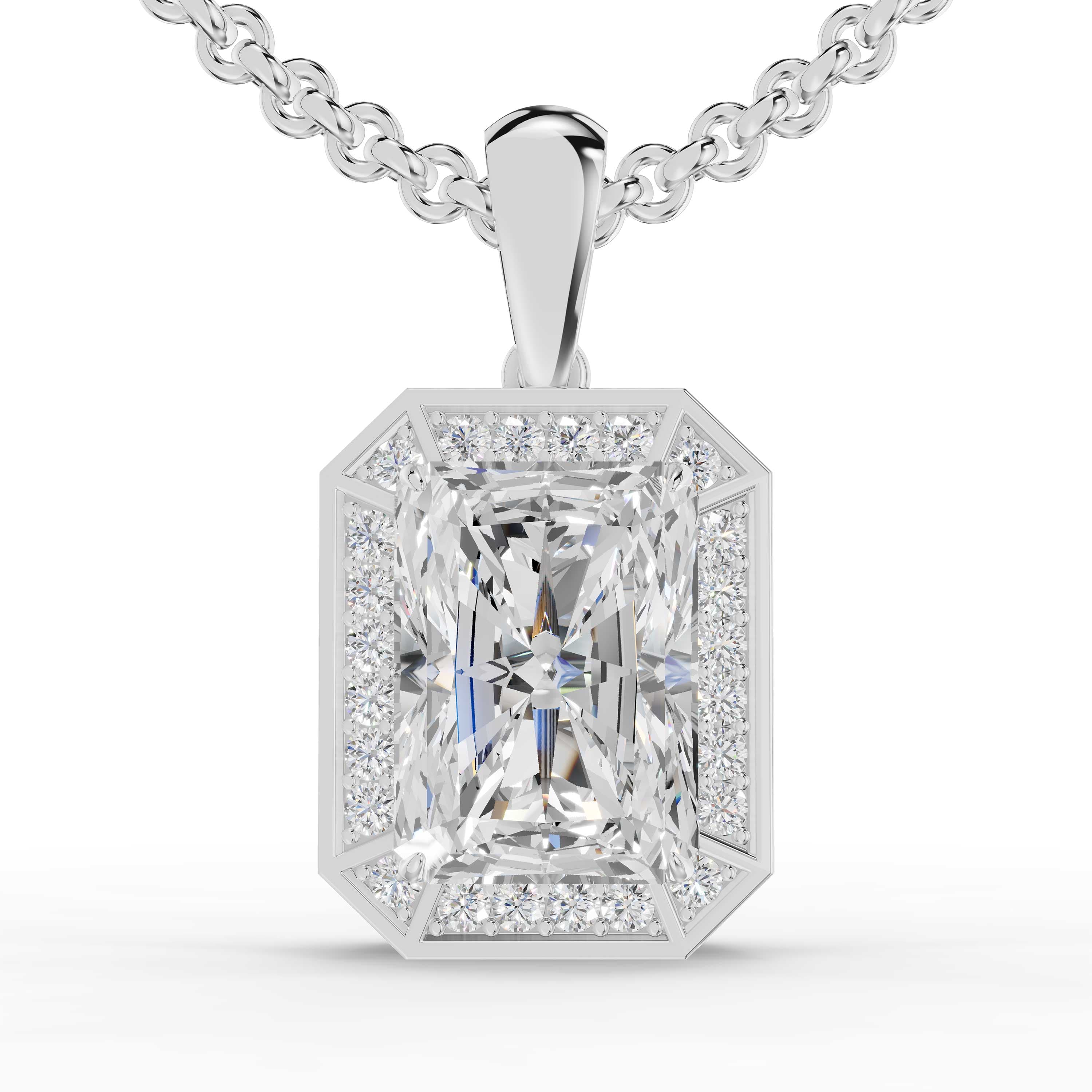 Serif Radiant Halo Pendant