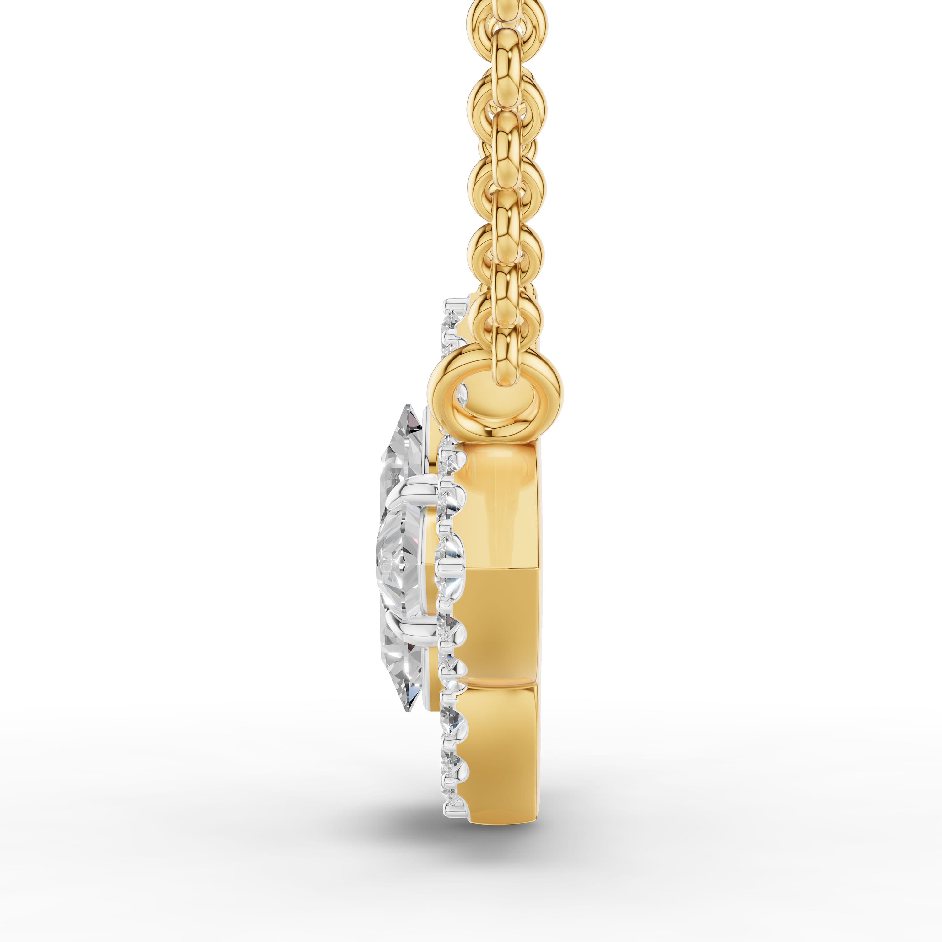 Emblem Flower-Cut Cluster Pendant