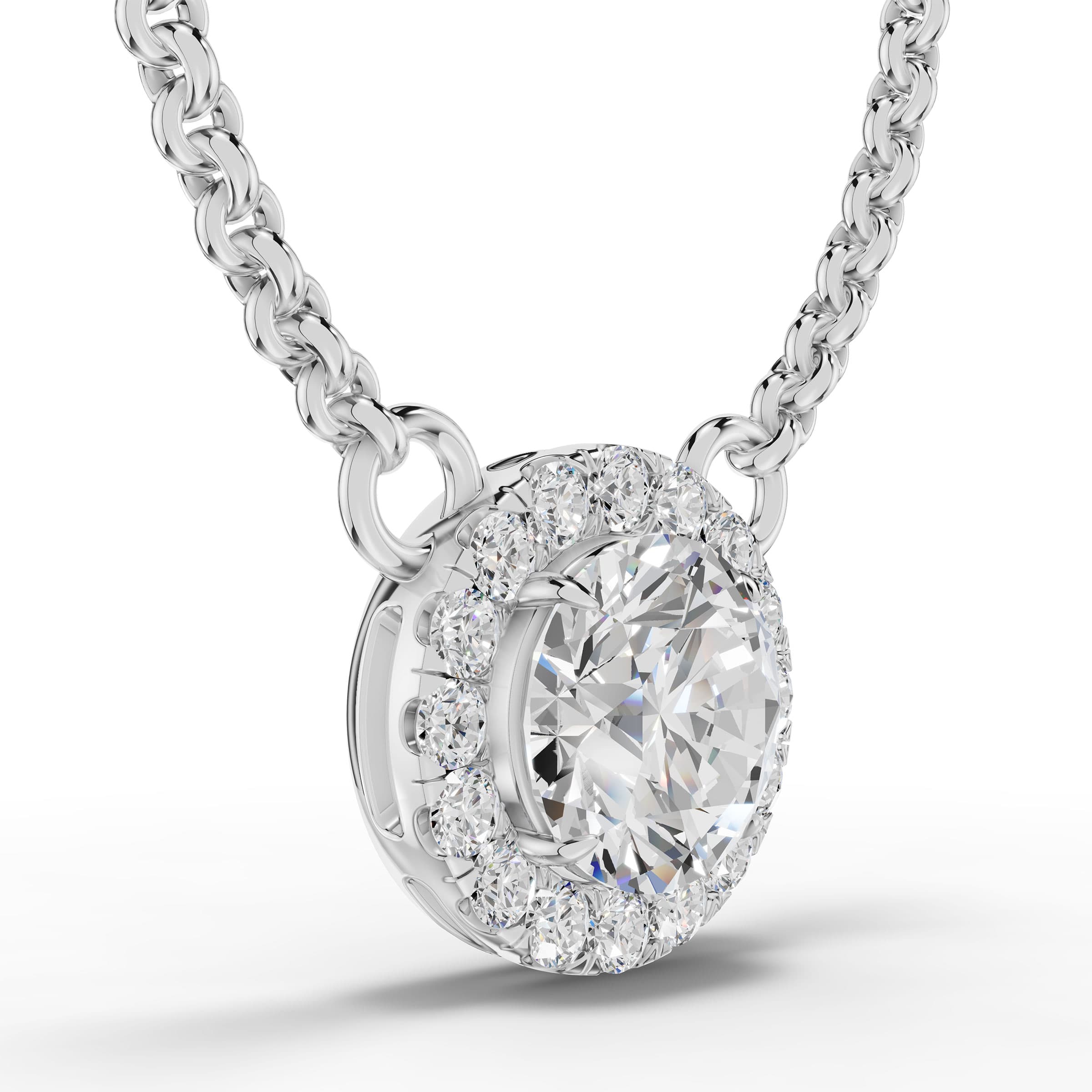 Nook Round Halo Pendant