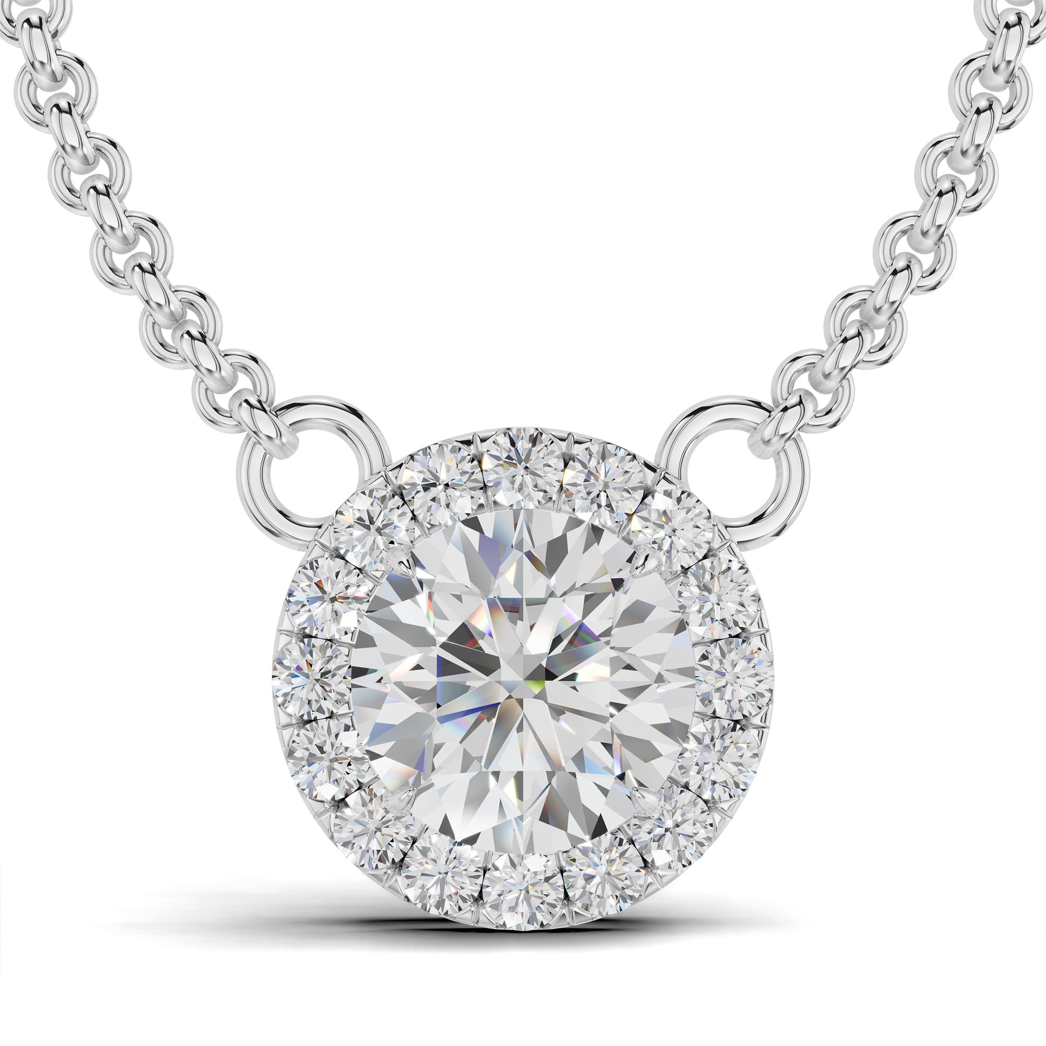 Nook Round Halo Pendant