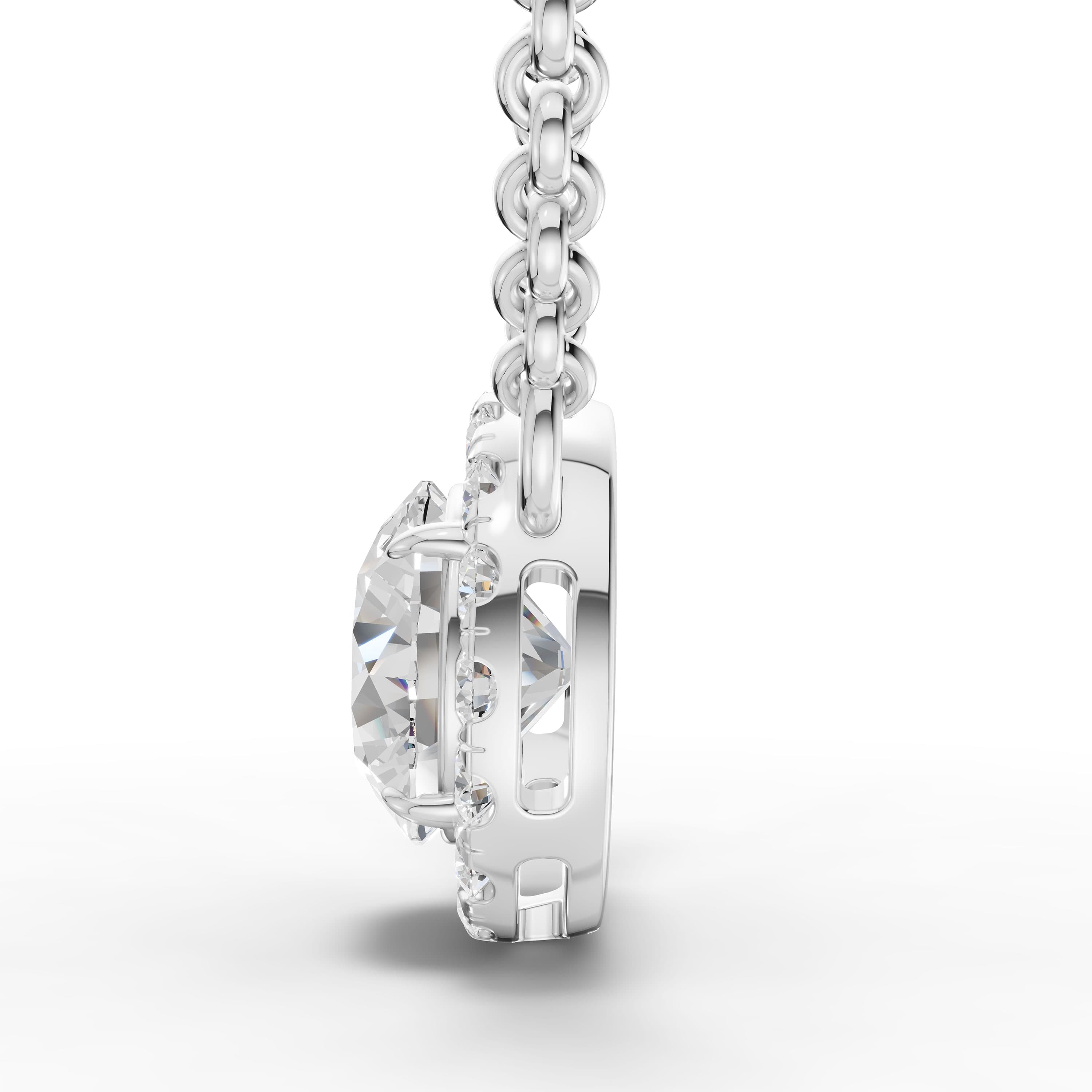 Nook Round Halo Pendant