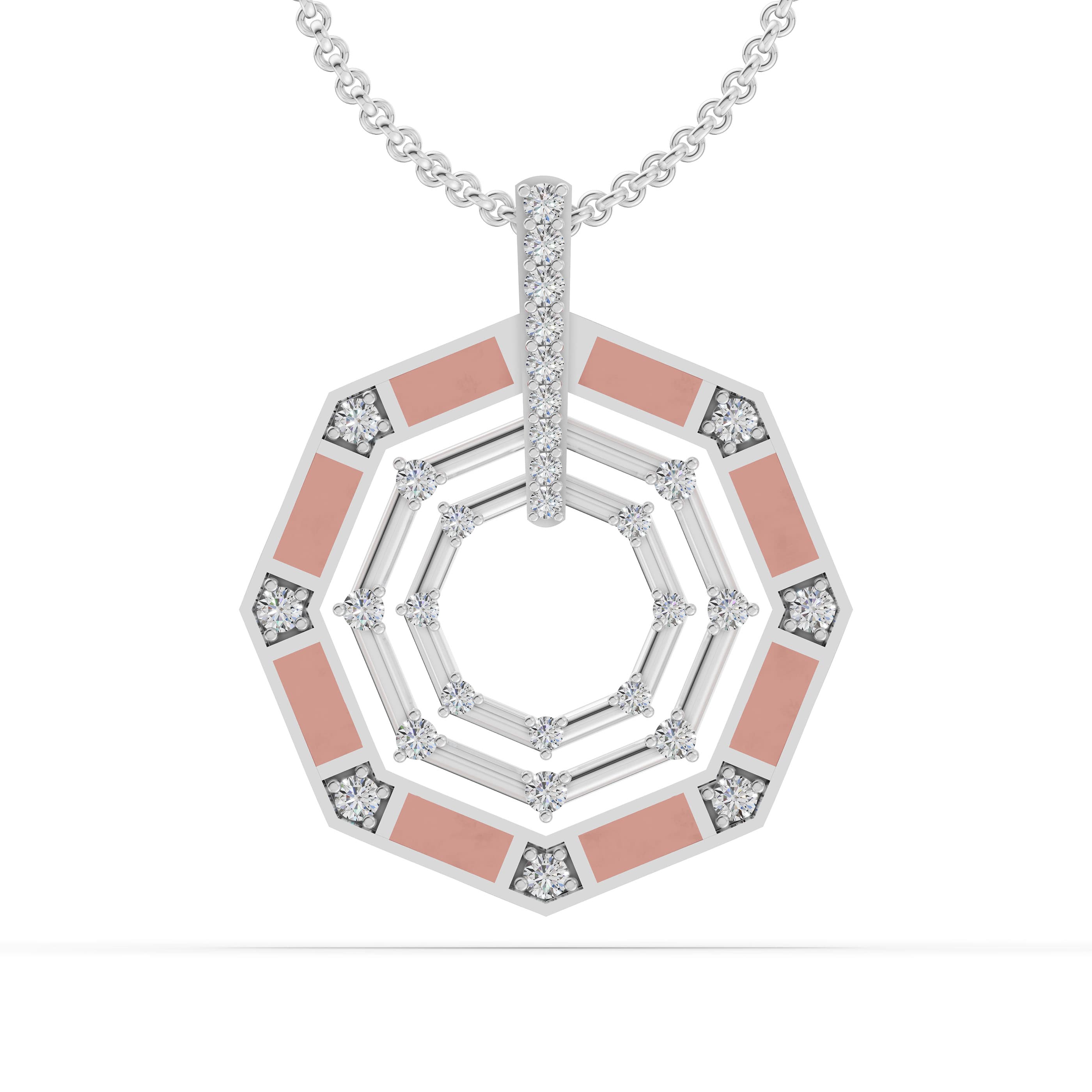 Dear Pave Cluster Pendant