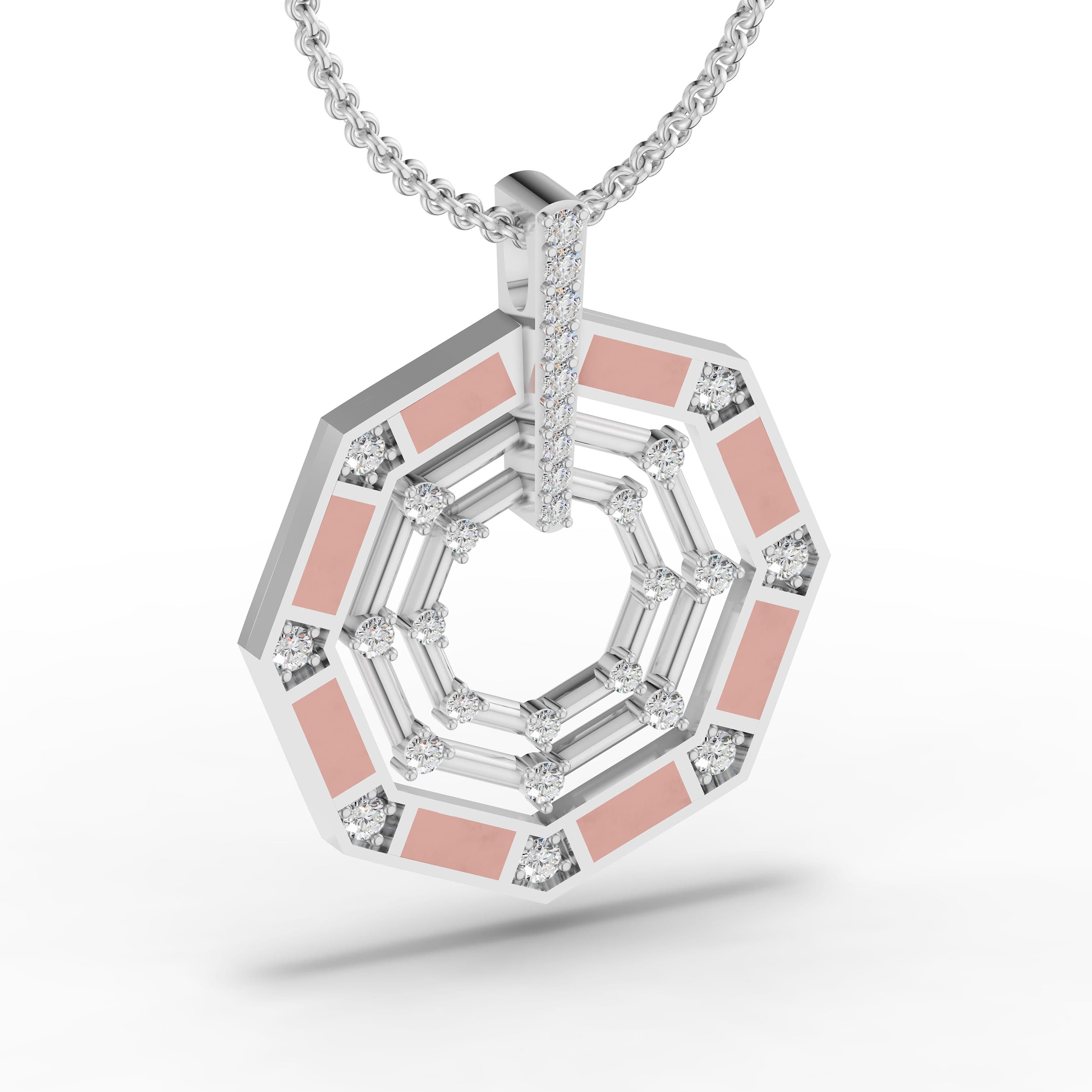 Dear Pave Cluster Pendant