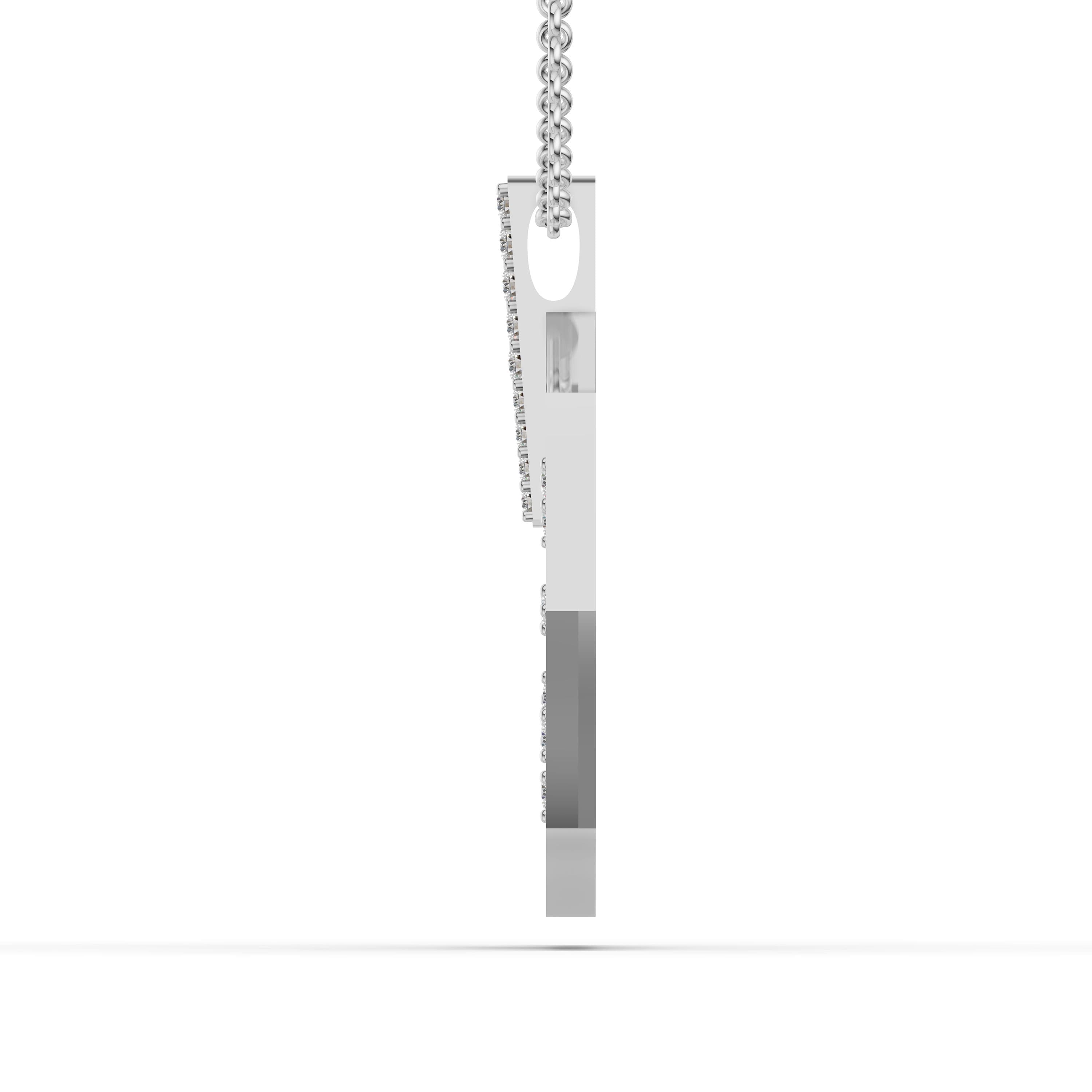 Dear Pave Cluster Pendant