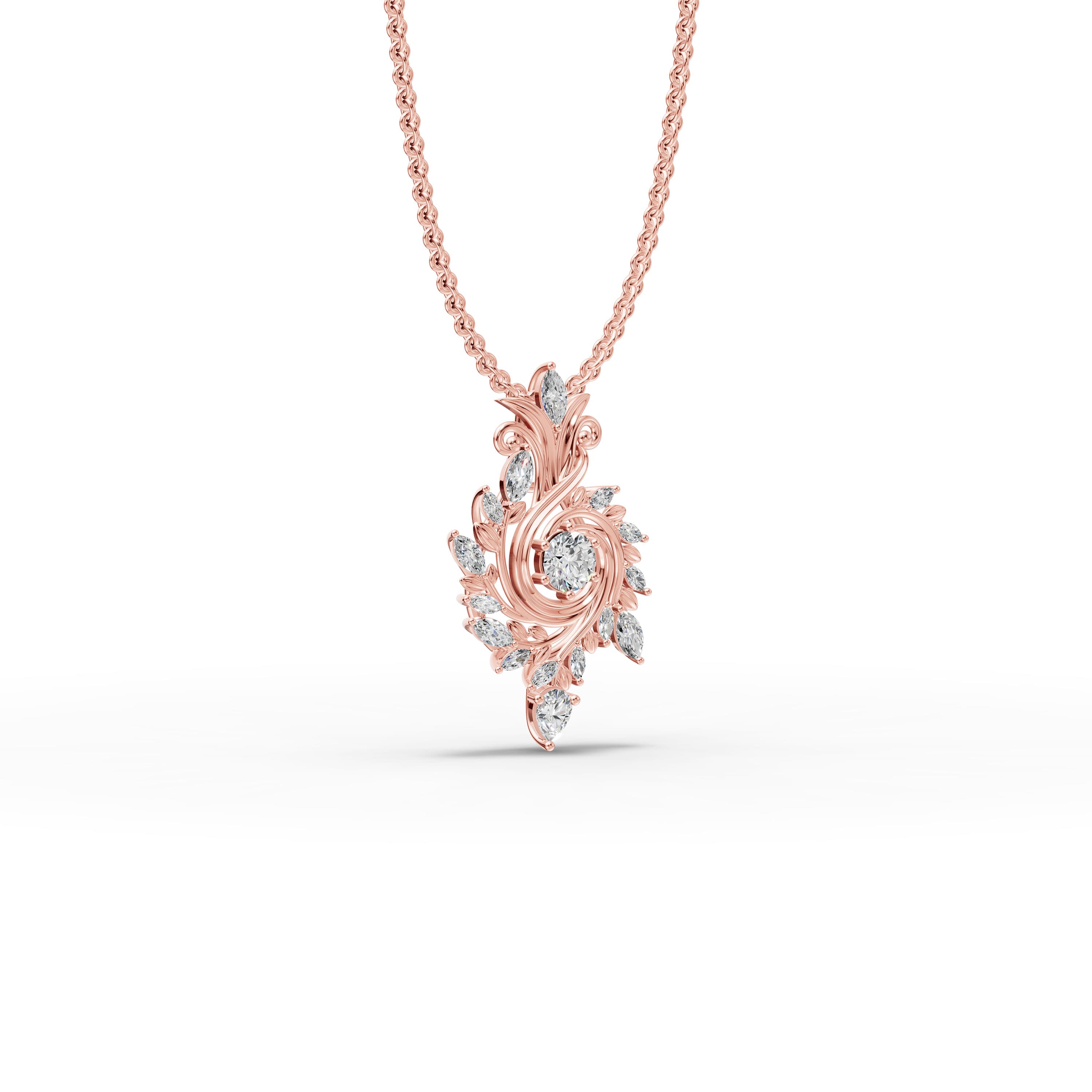 Bly Marquise Cluster Pendant