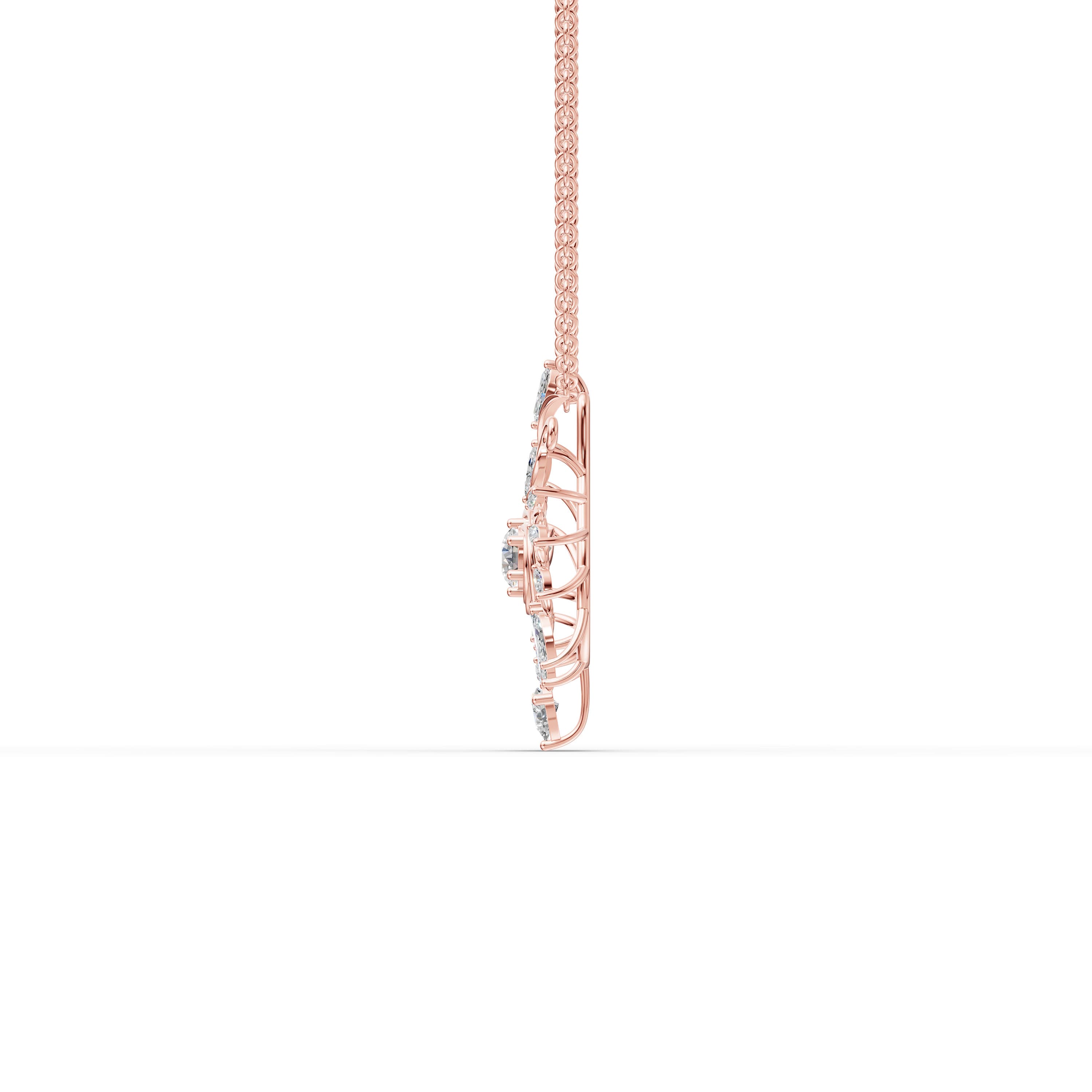 Bly Marquise Cluster Pendant