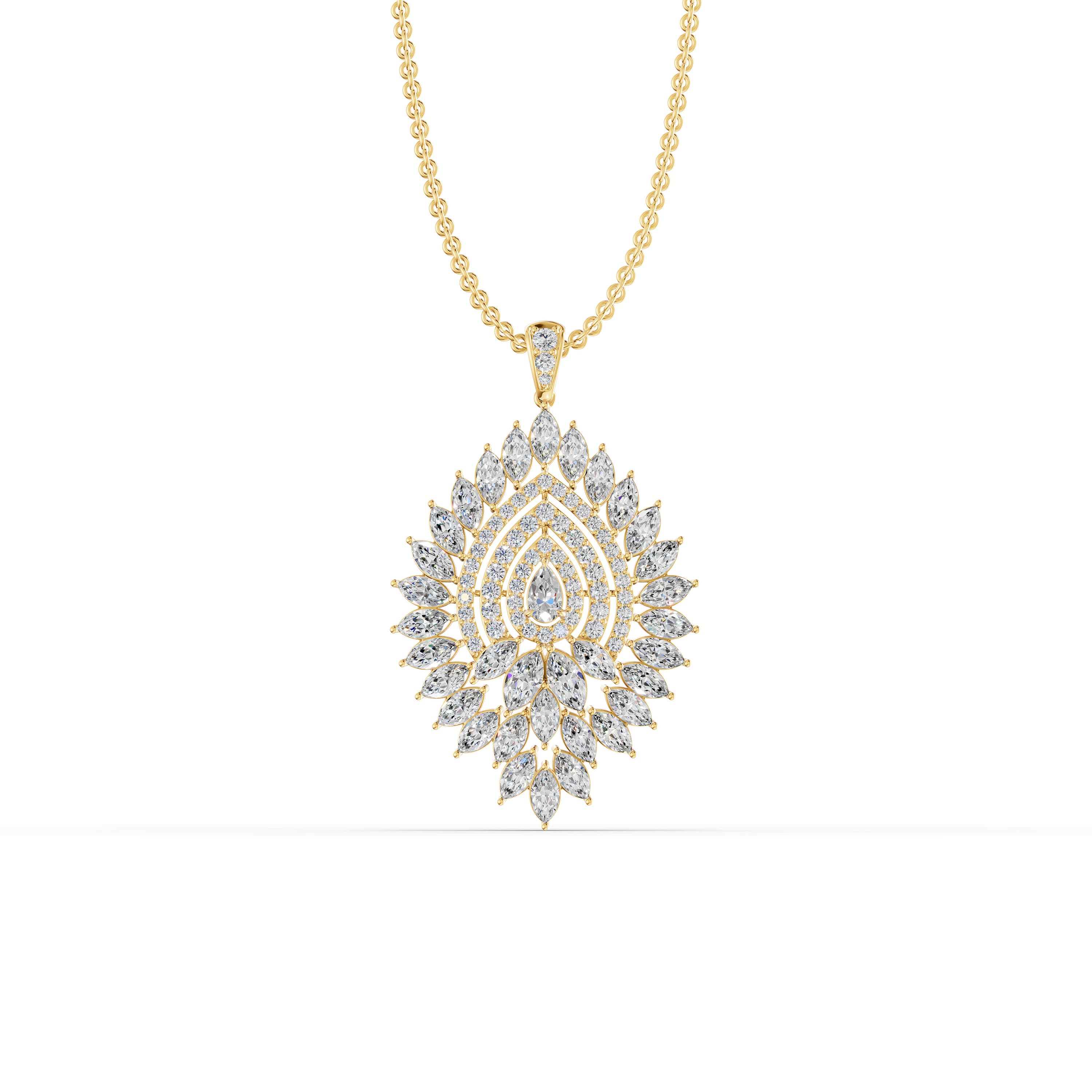 Aurelle Marquise Cascade Pendant