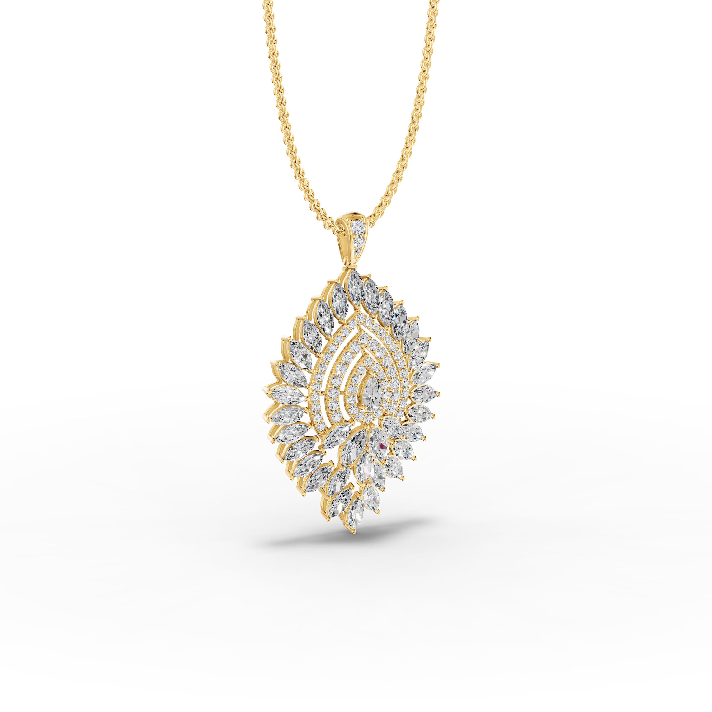 Aurelle Marquise Cascade Pendant