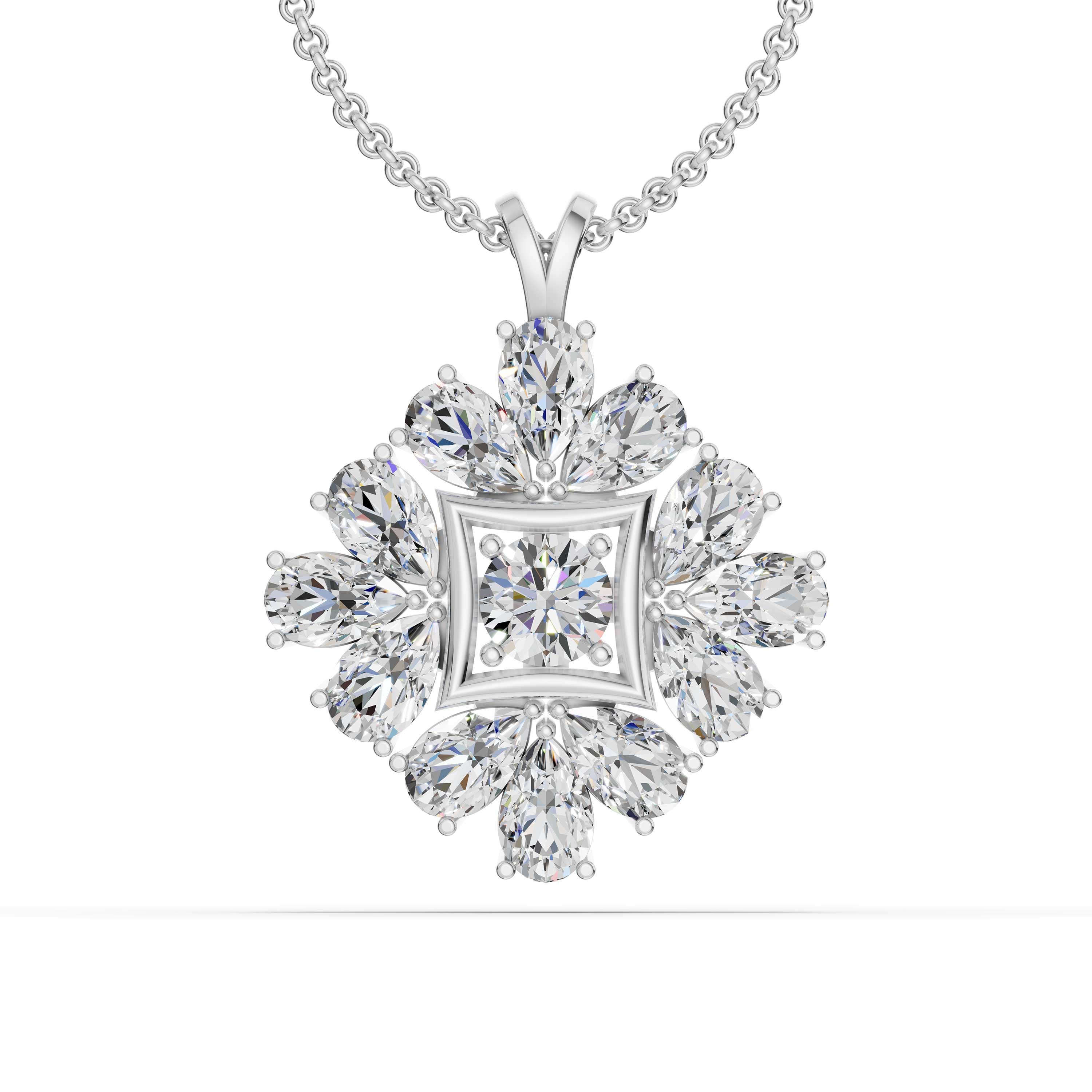 Quire Pear Radiant Pendant