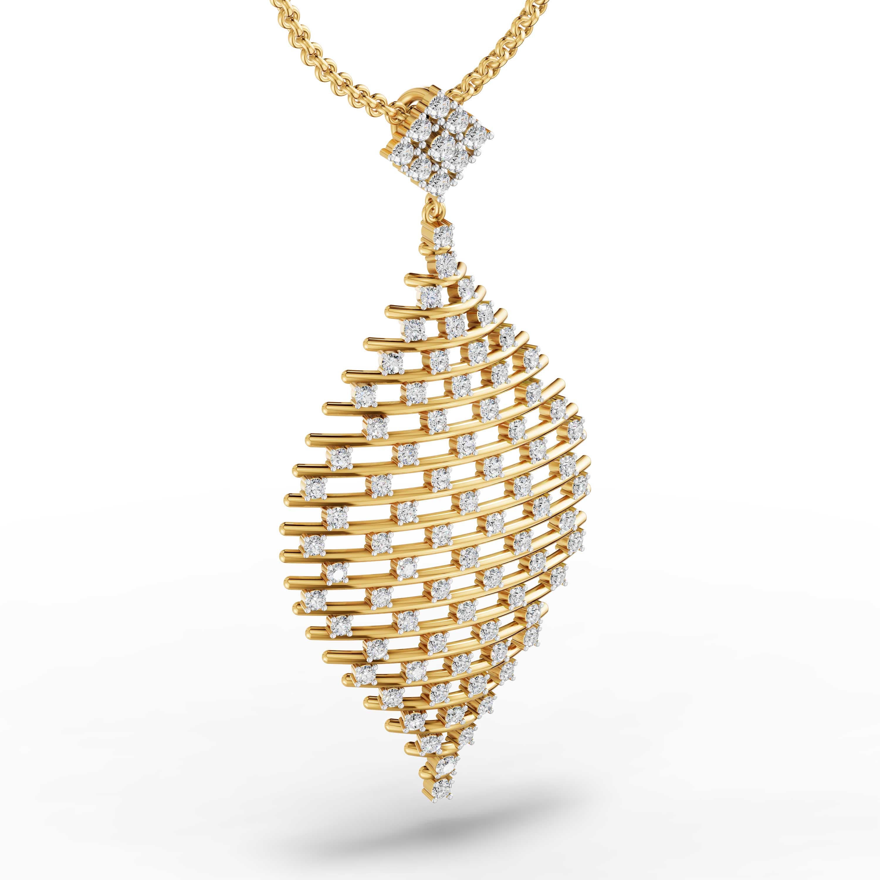 Gloam Round Pave Pendant