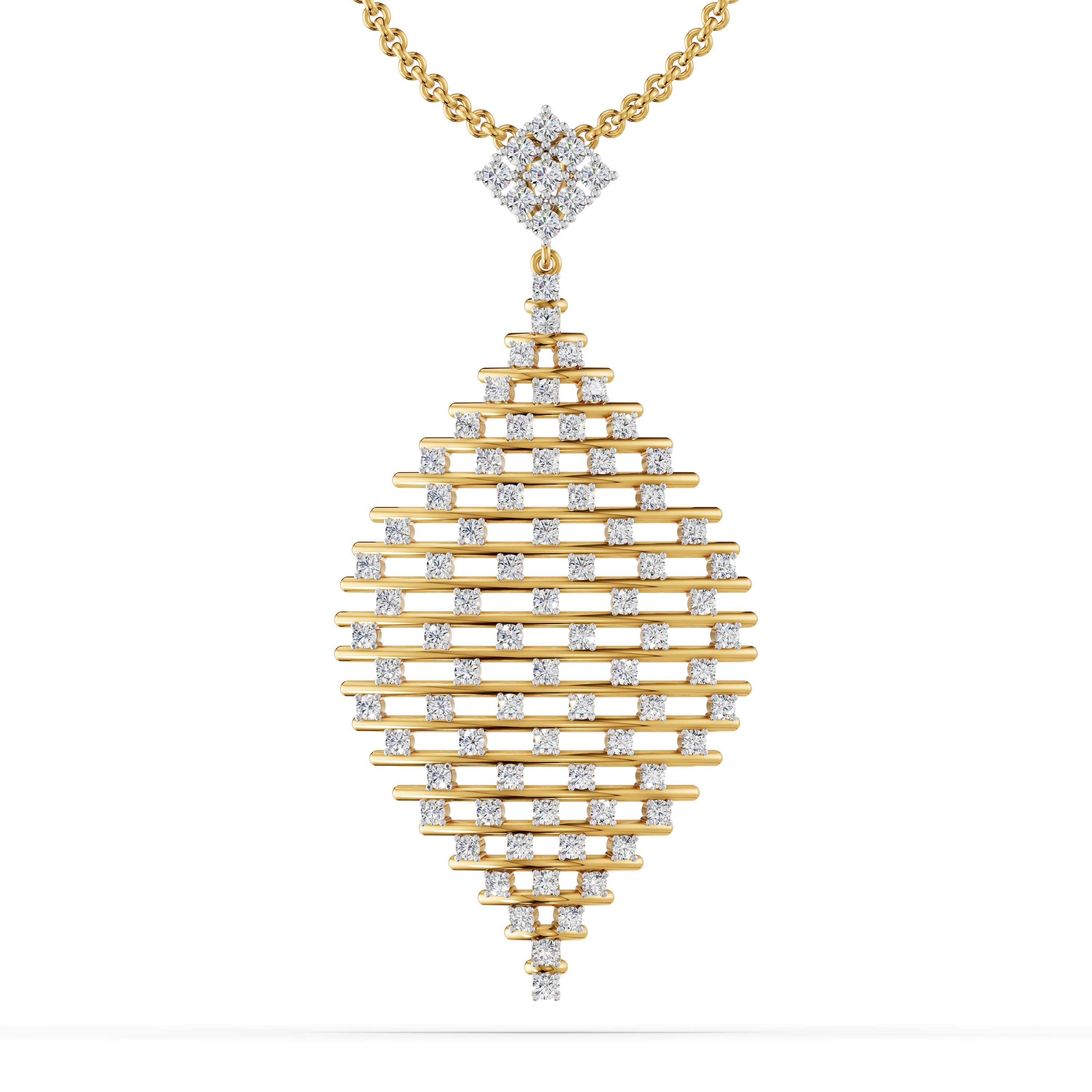Gloam Round Pave Pendant