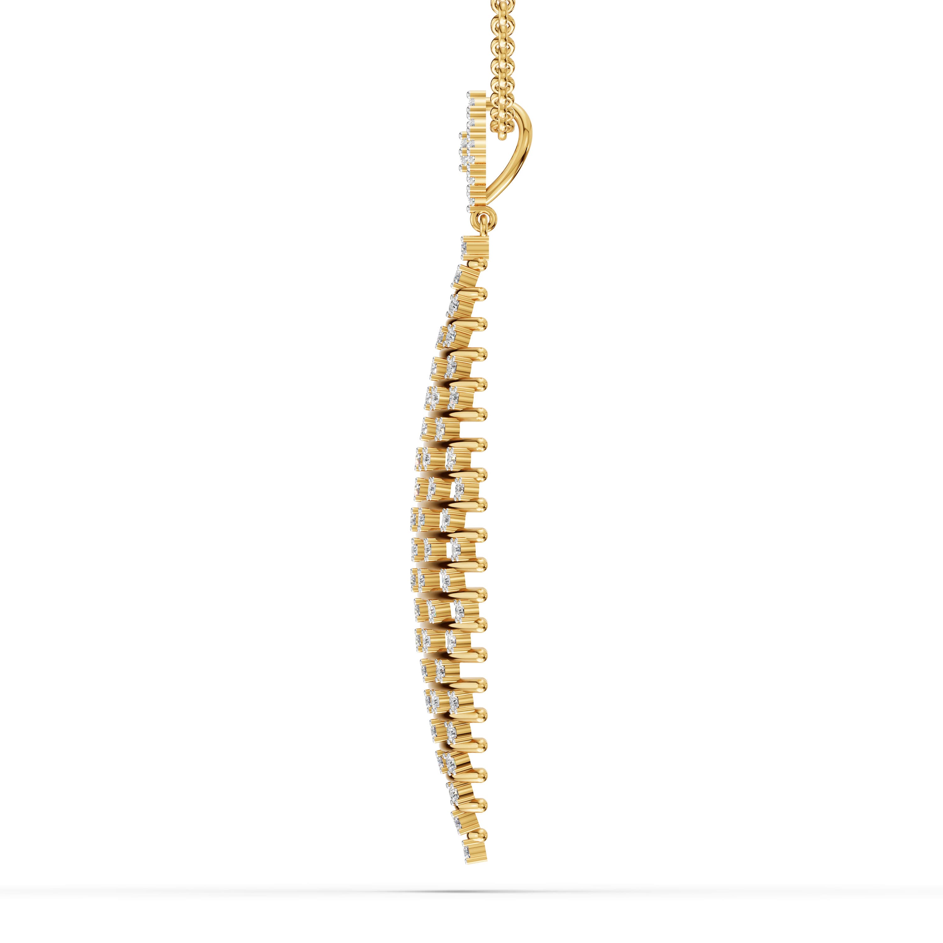 Gloam Round Pave Pendant