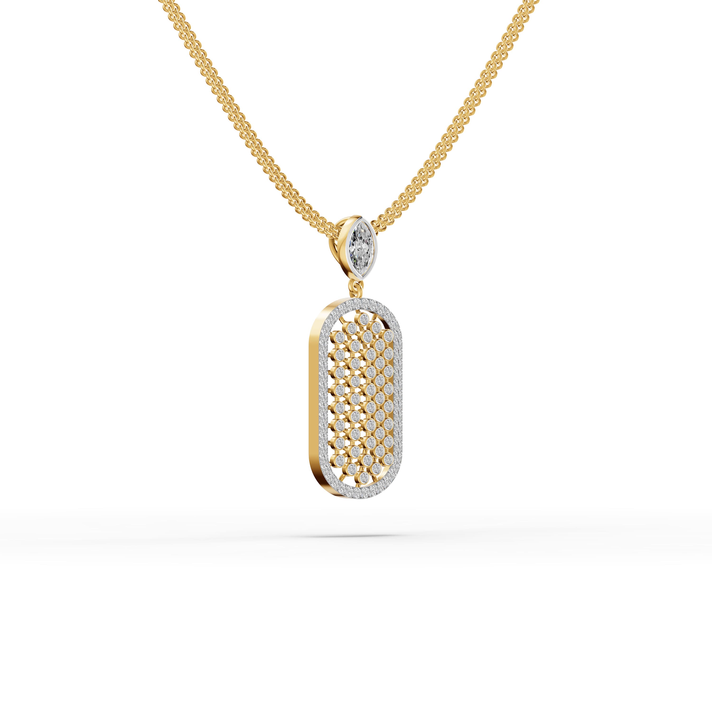 Memento Round Pave Pendant