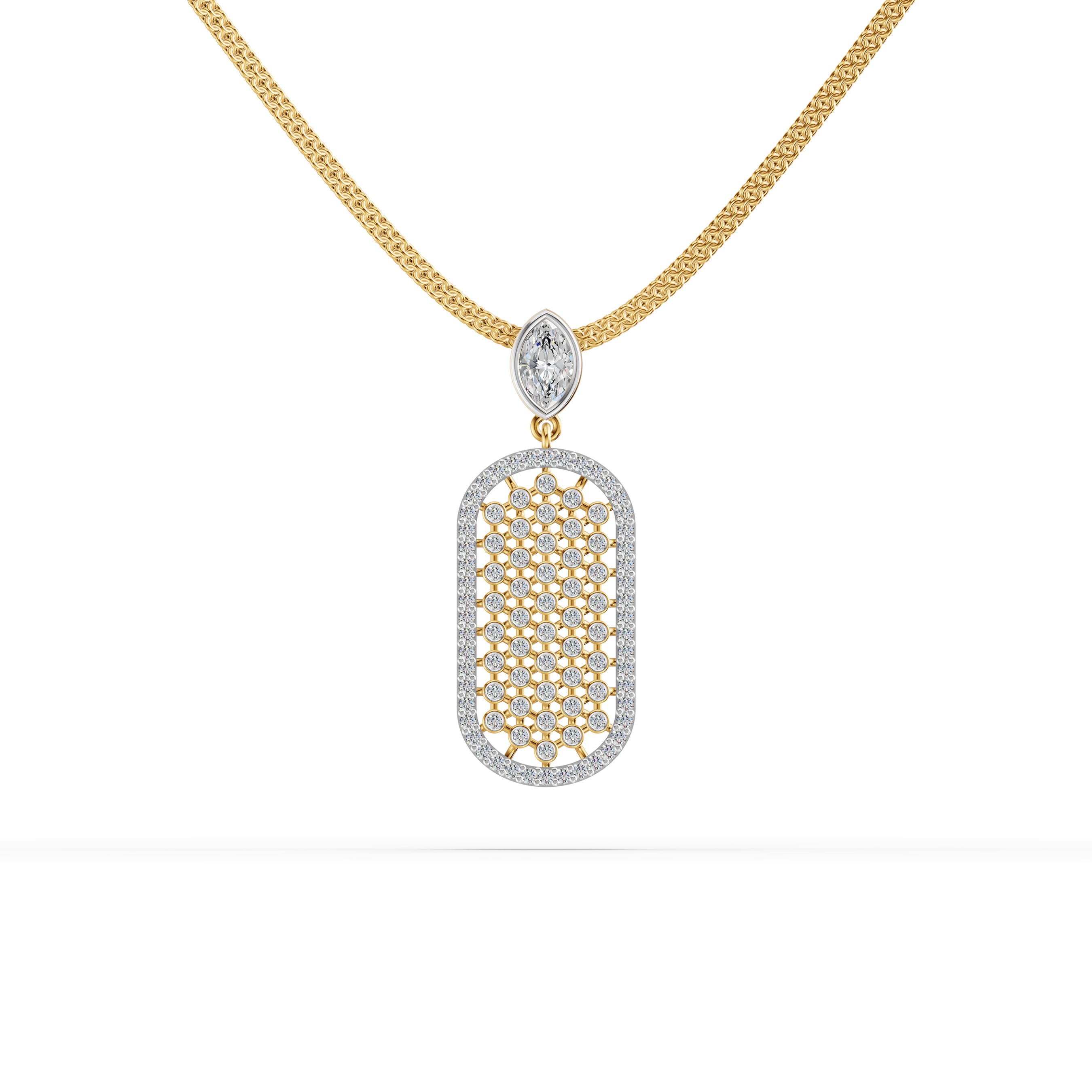 Memento Round Pave Pendant