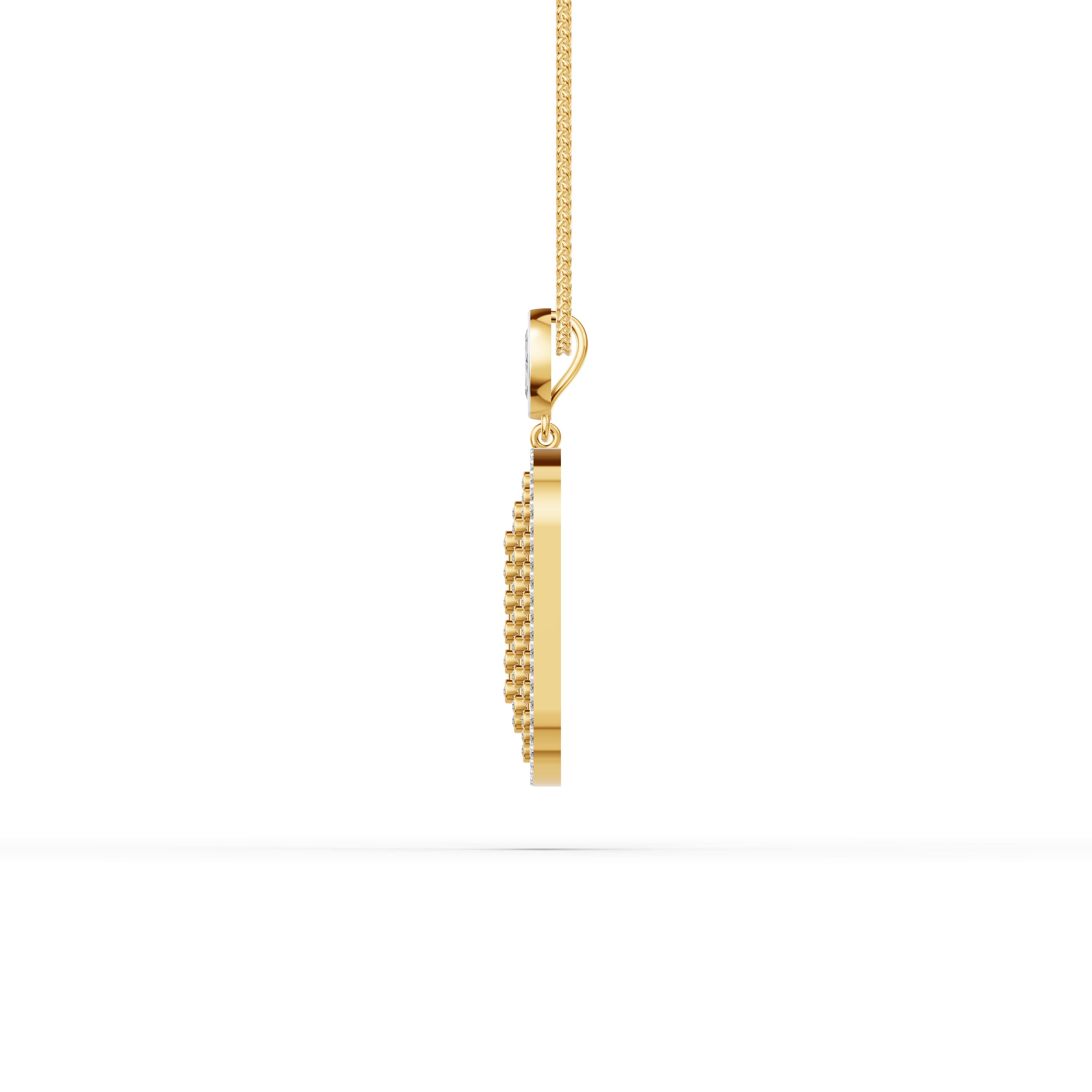 Memento Round Pave Pendant