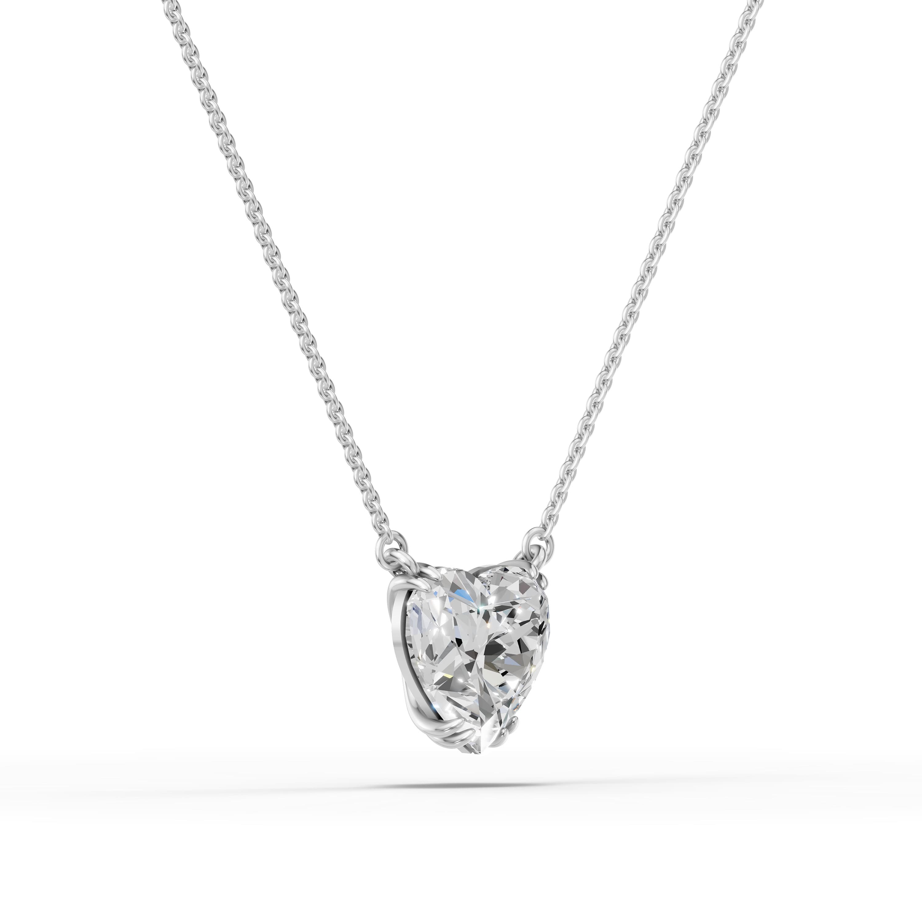 Smitten Heart Solitaire Pendant