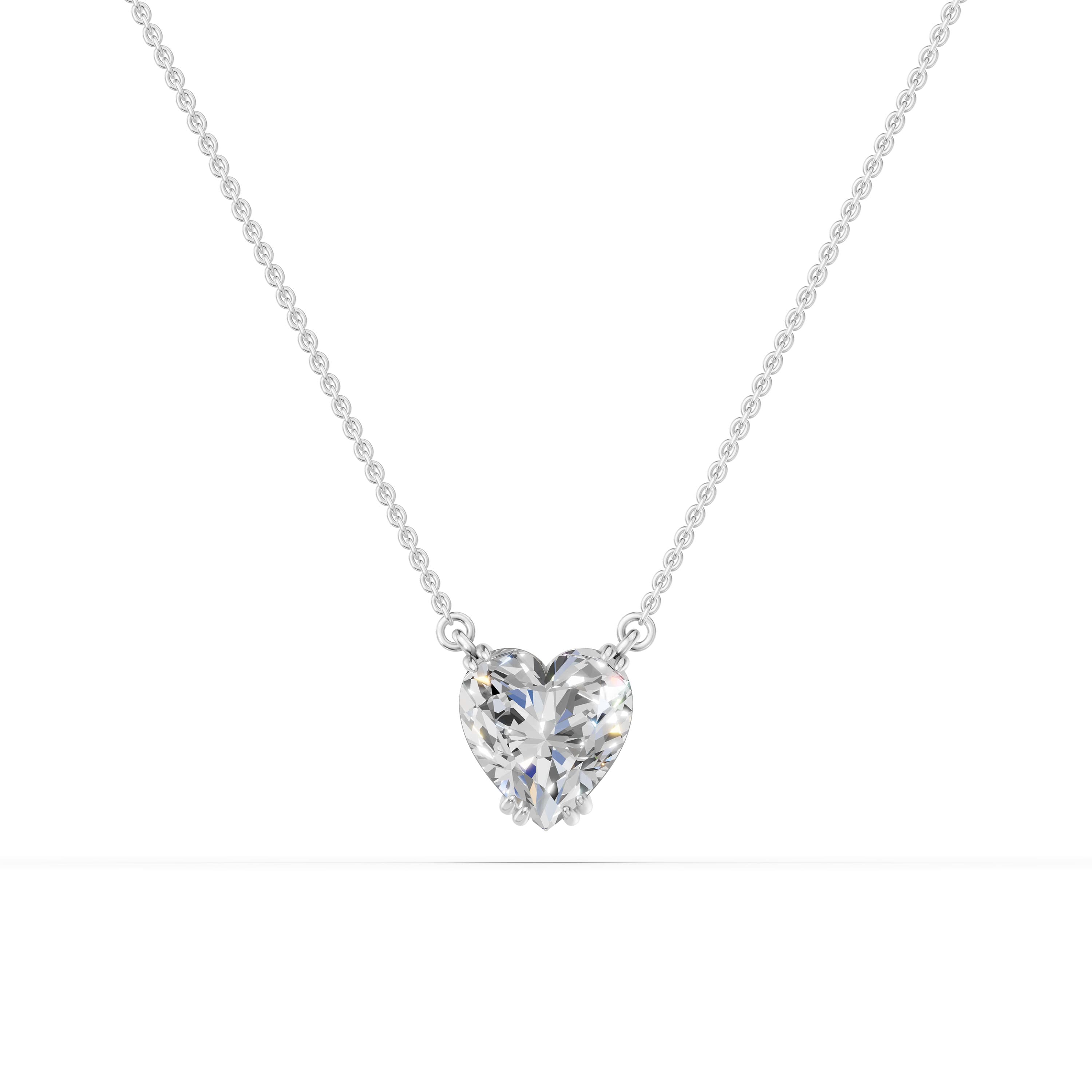 Smitten Heart Solitaire Pendant
