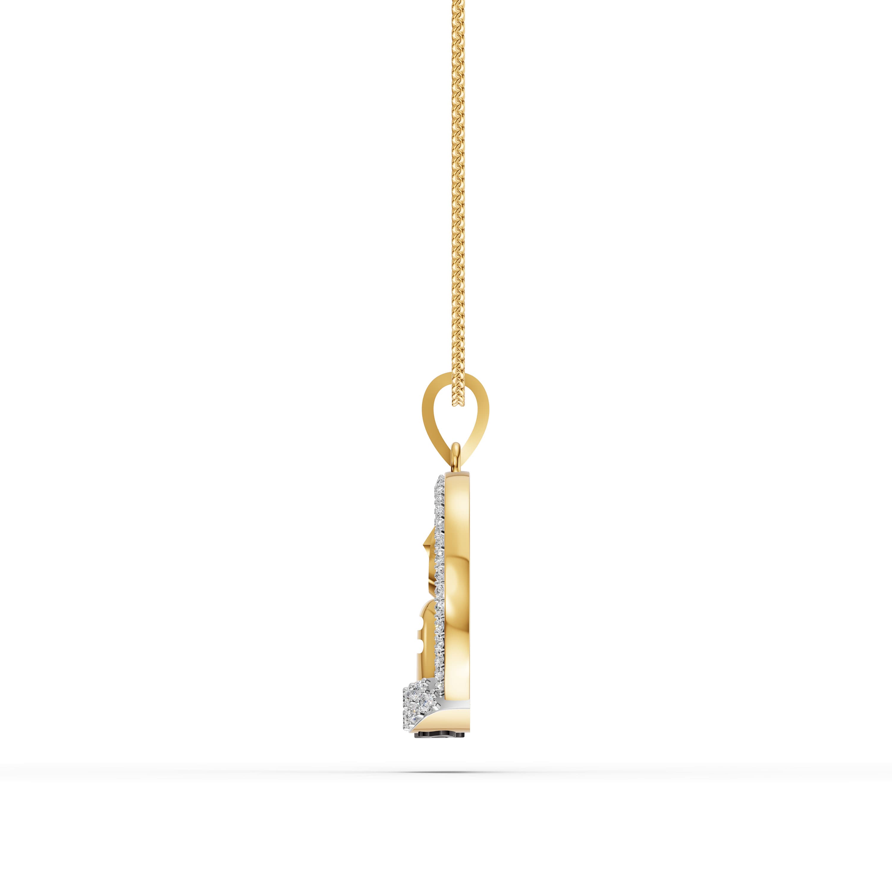 Orene Pave Cluster Pendant