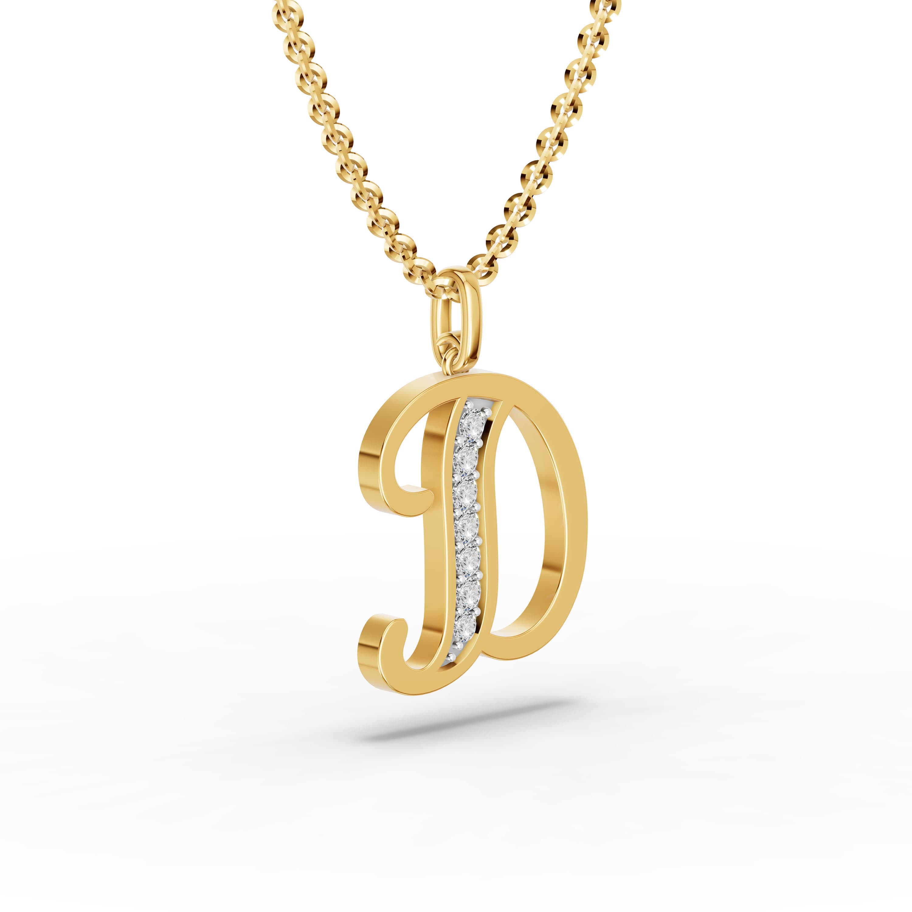 D Initial Script Pendant