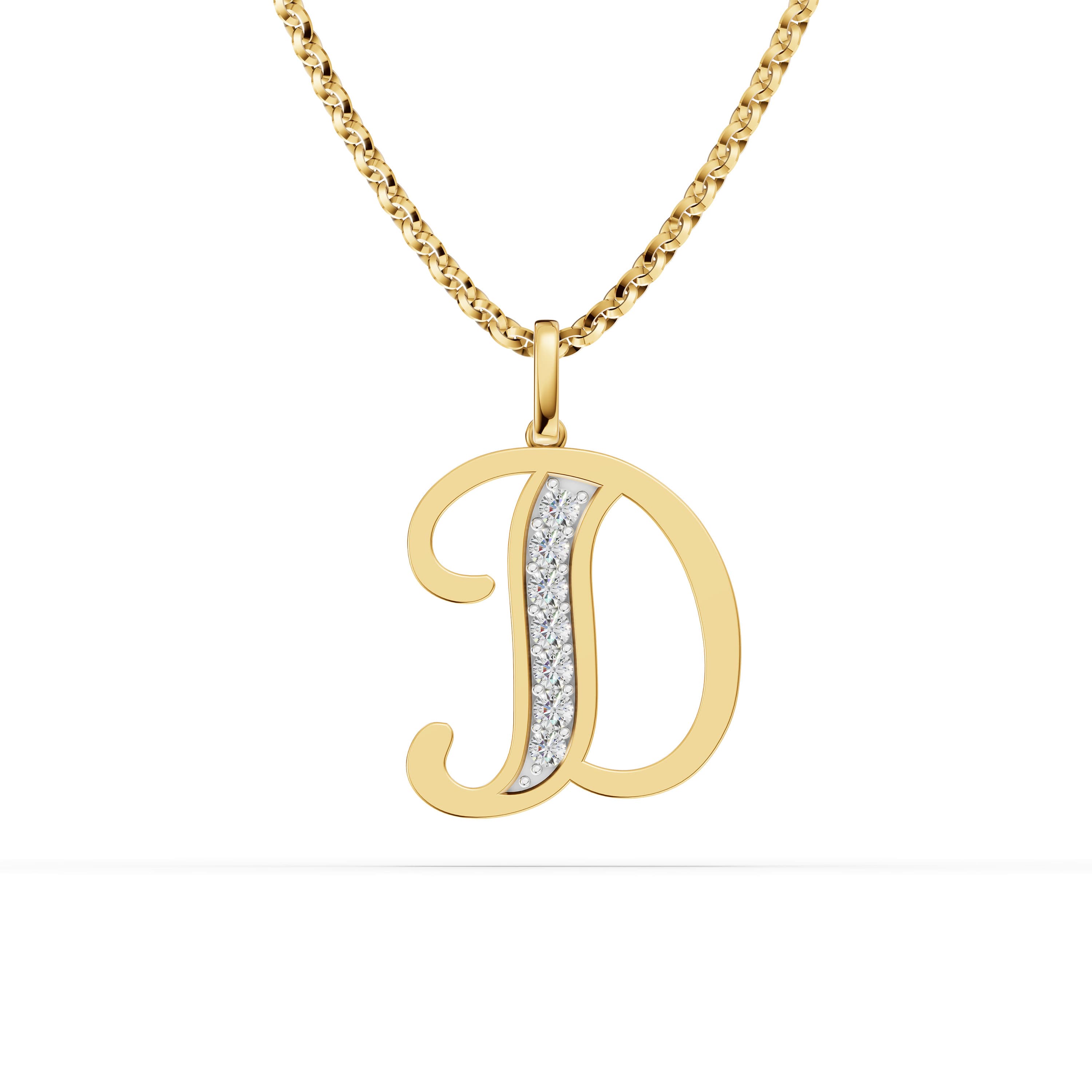 D Initial Script Pendant
