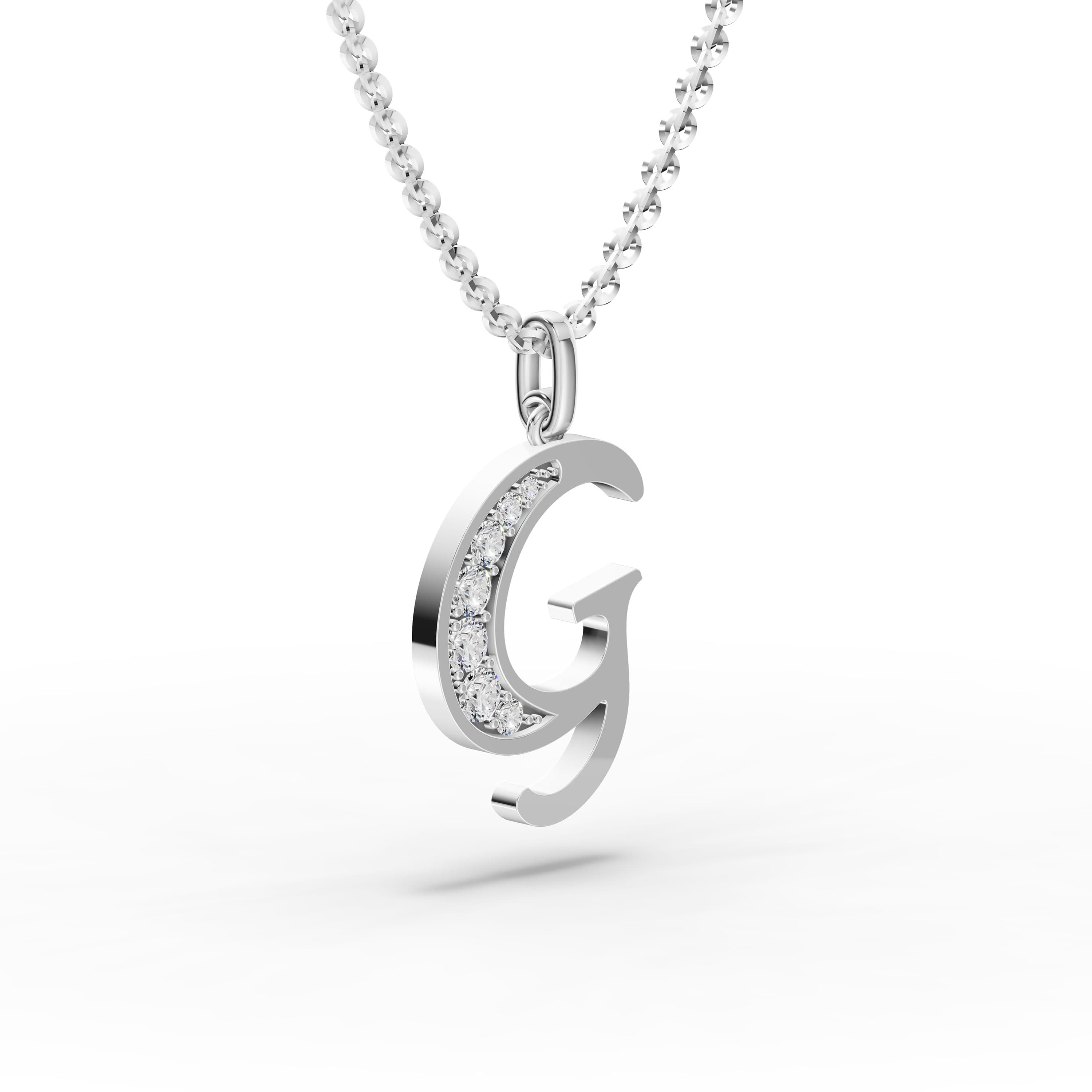 G Initial Script Pendant