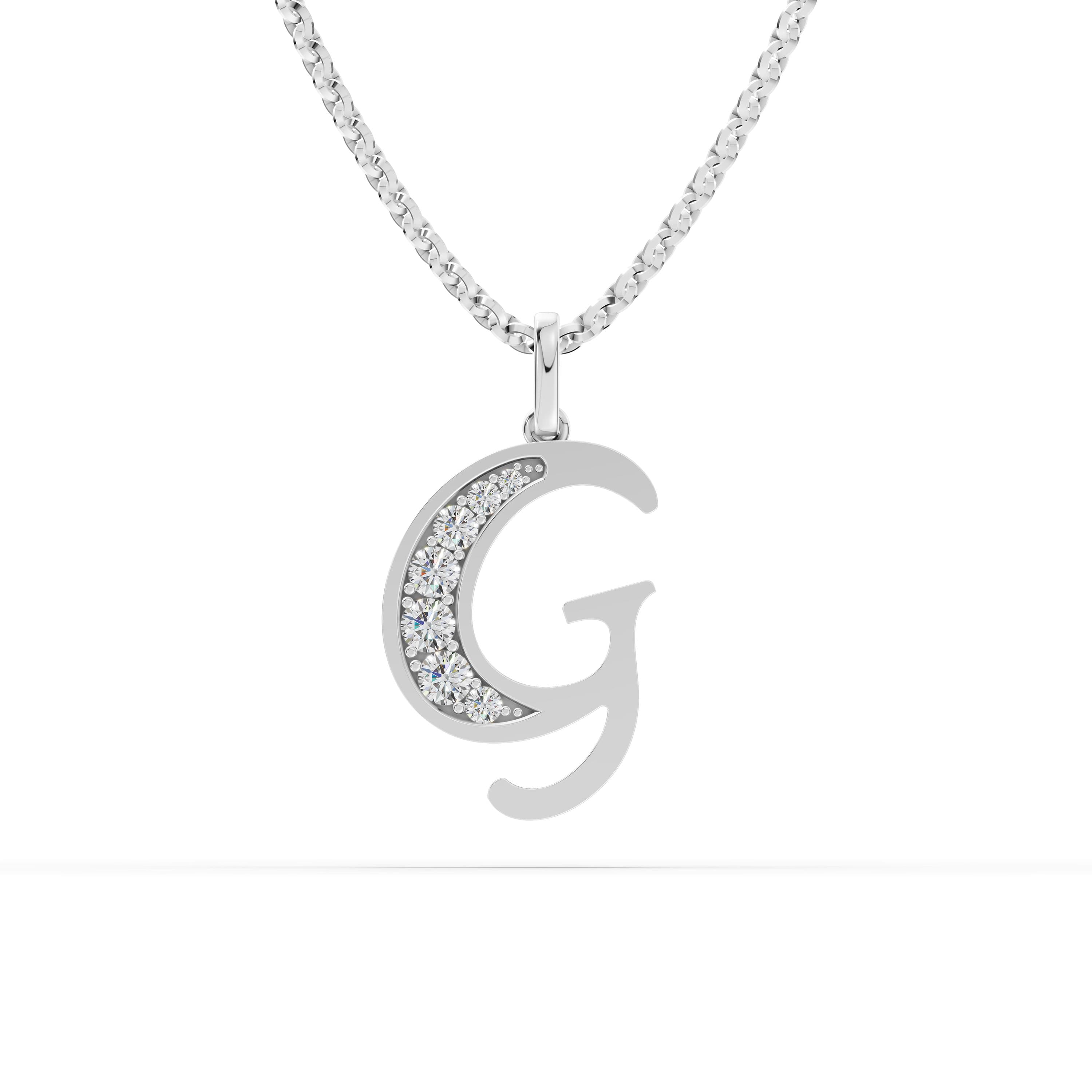 G Initial Script Pendant