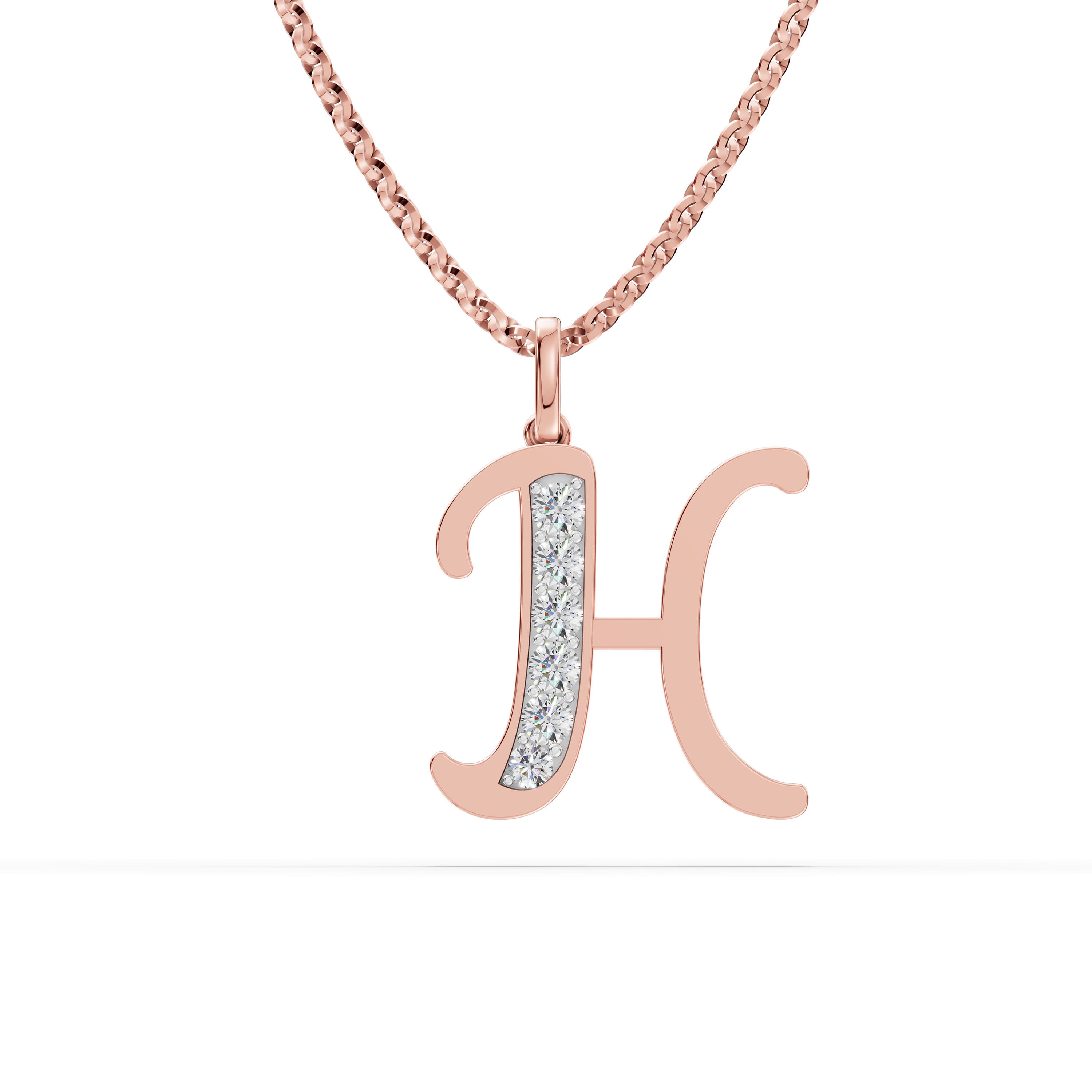 H Initial Script Pendant
