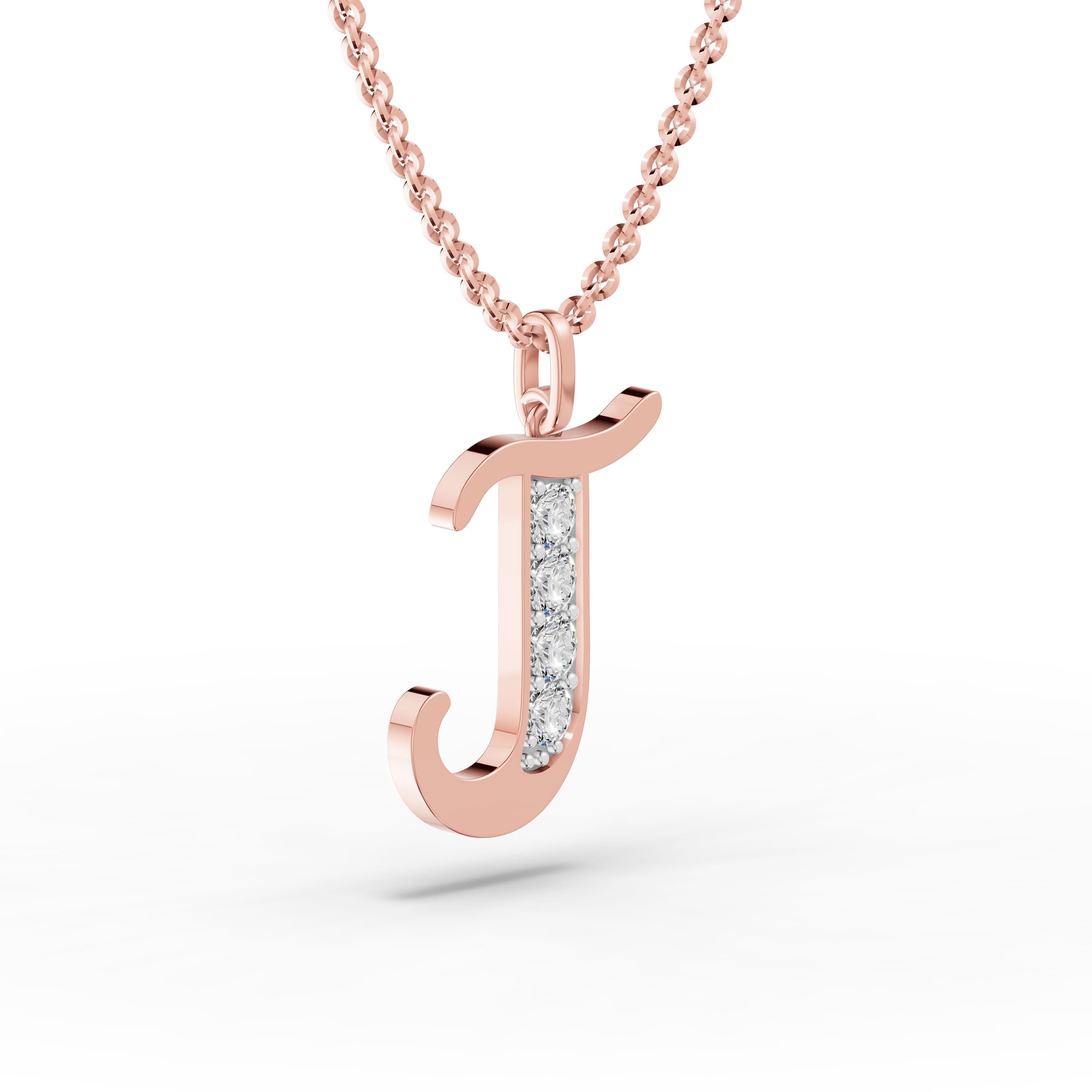 J Initial Script Pendant