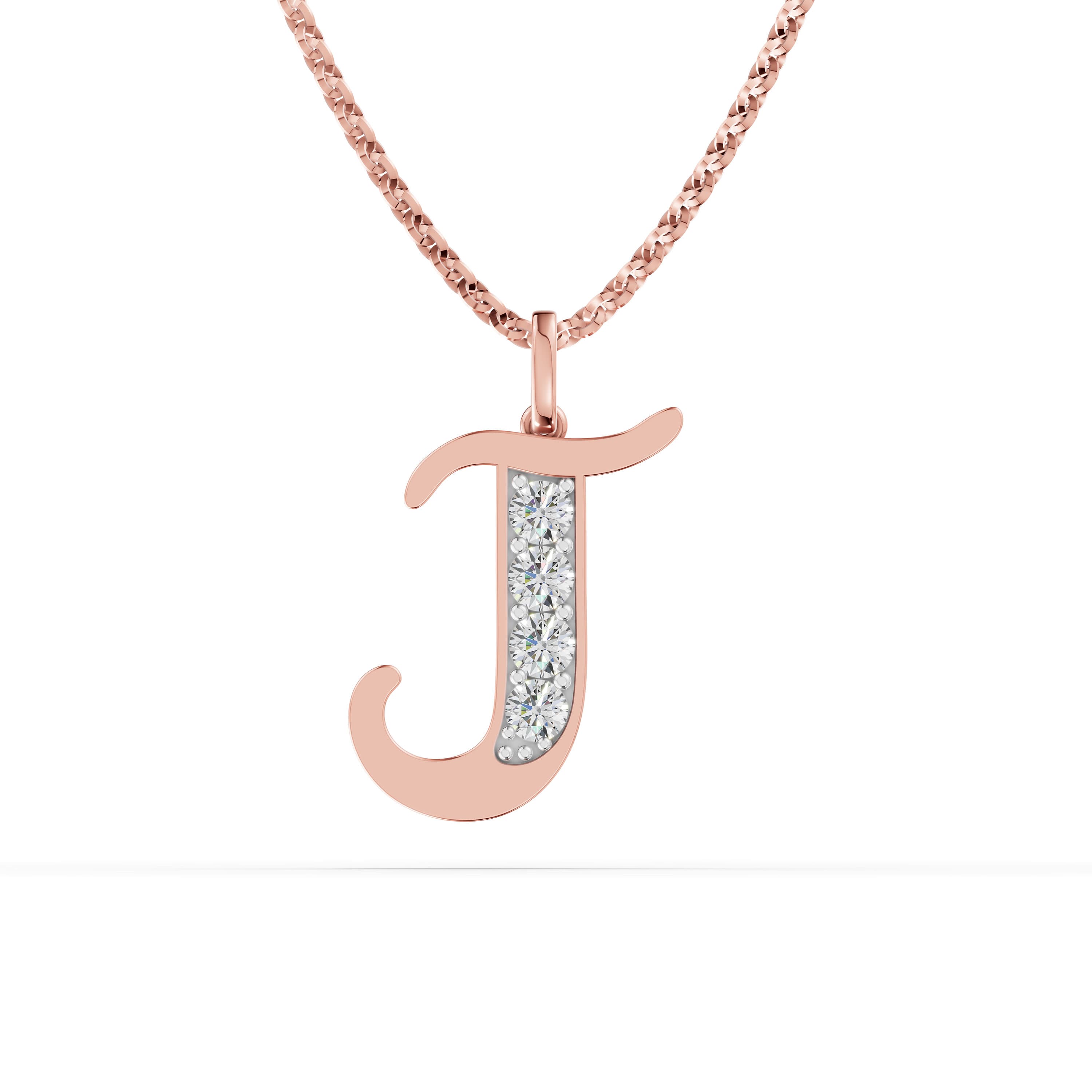 J Initial Script Pendant