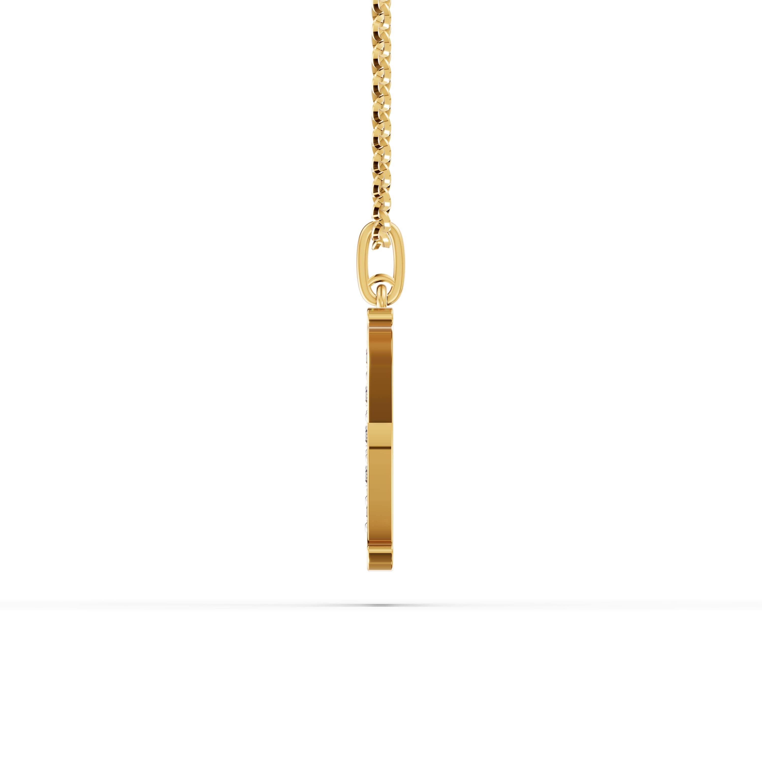 K Initial Script Pendant