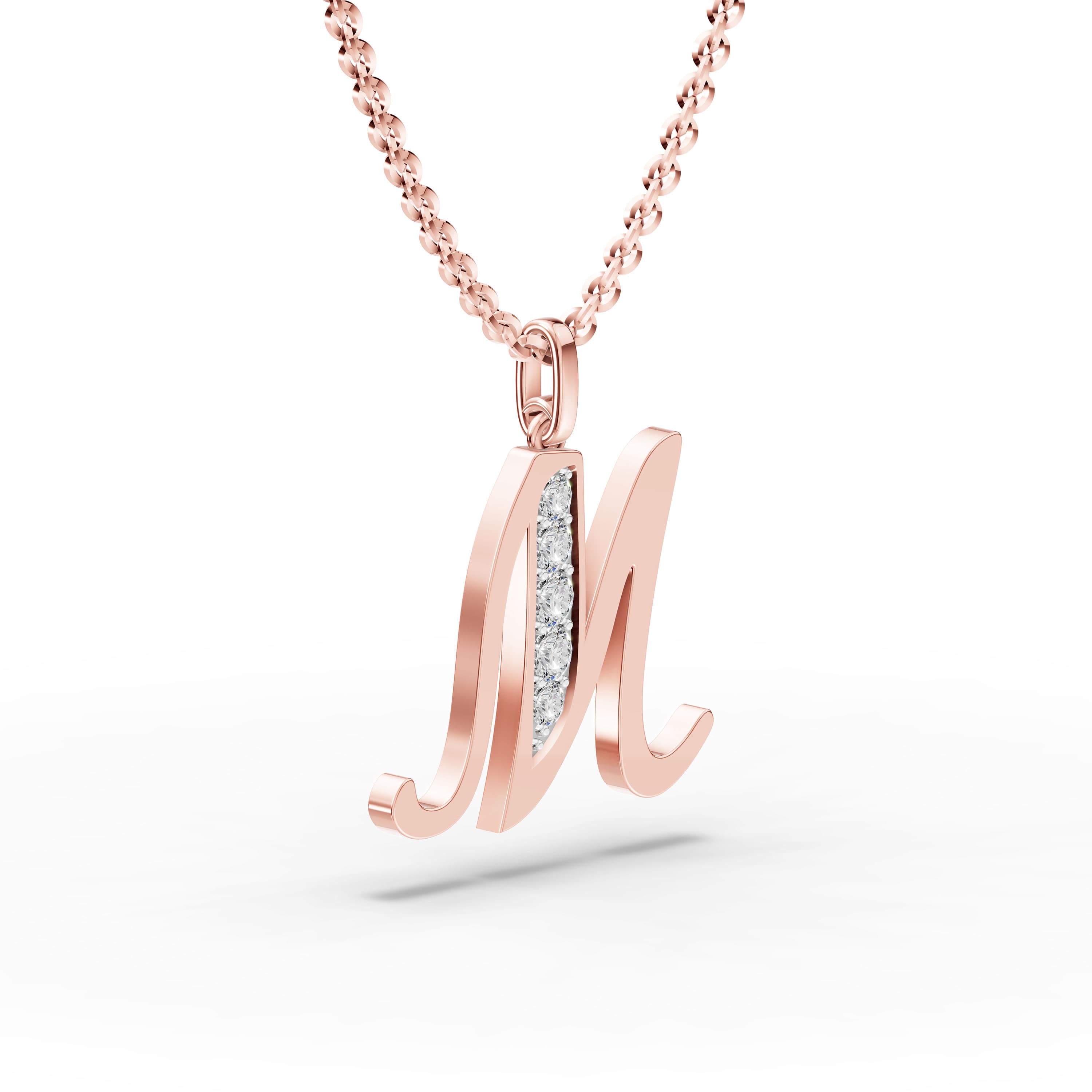 M Initial Script Pendant