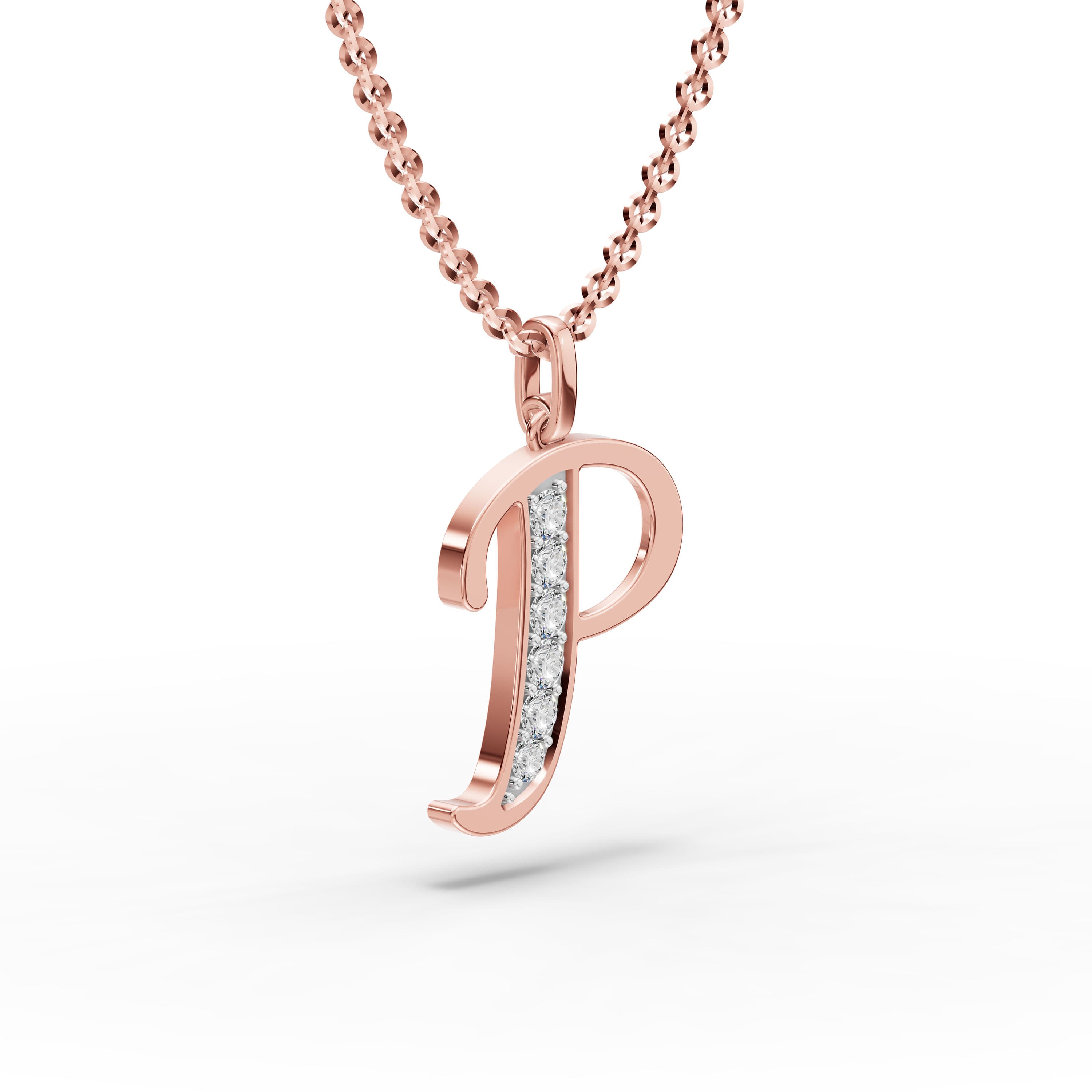 P Initial Script Pendant