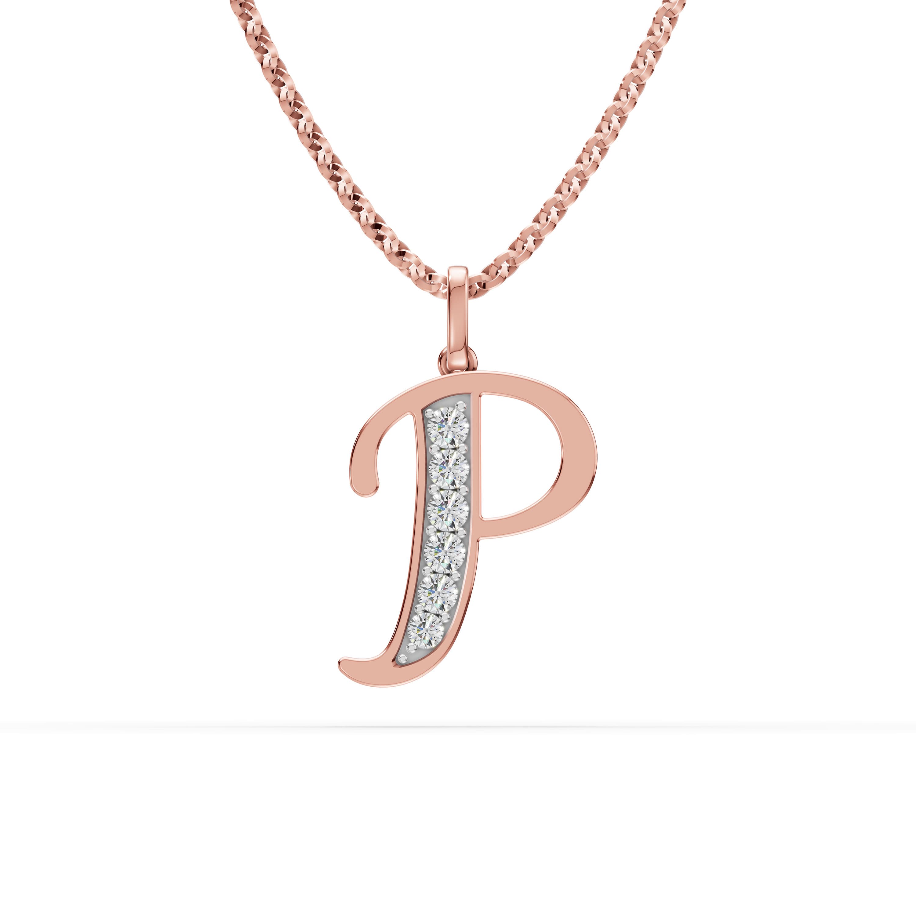 P Initial Script Pendant