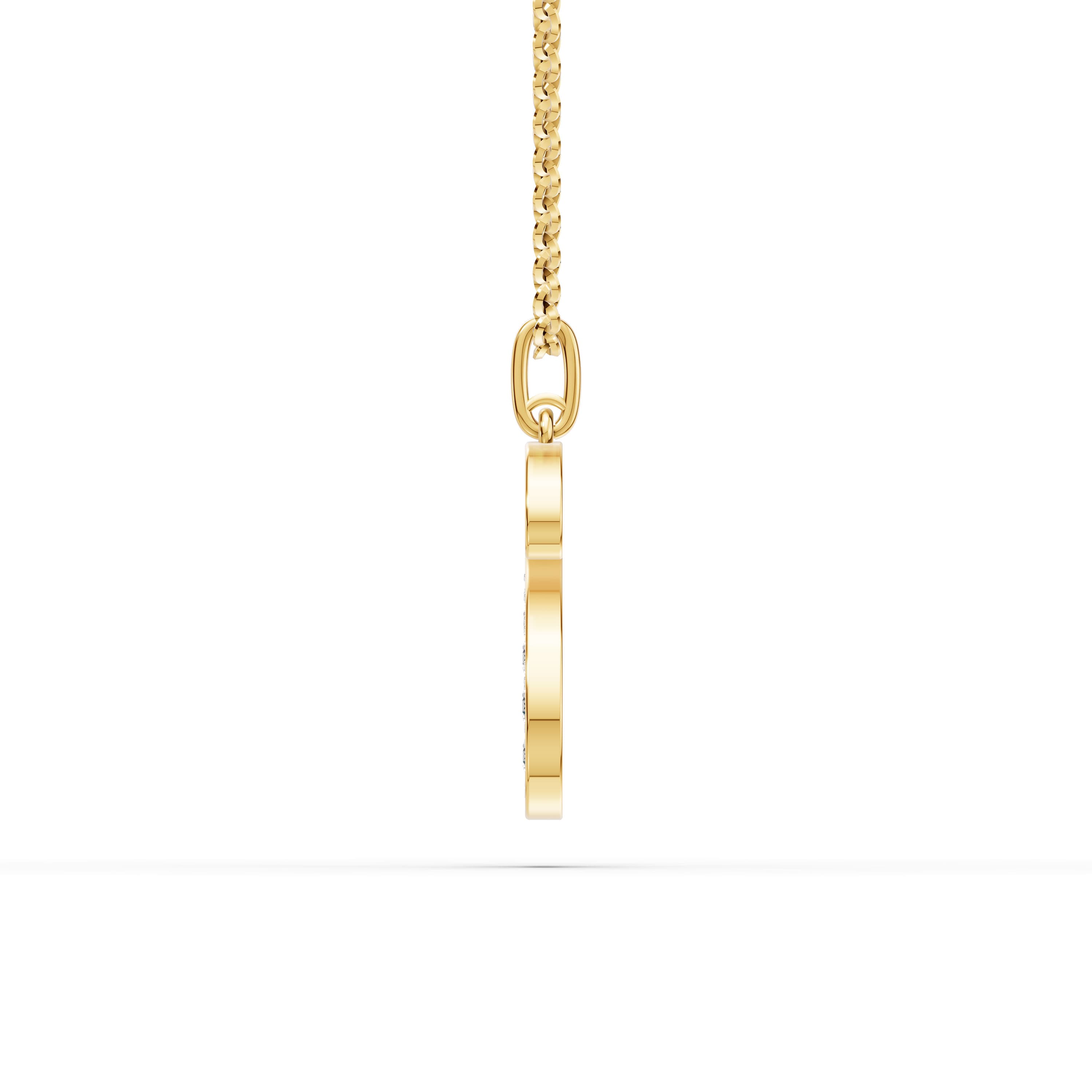 S Initial Script Pendant