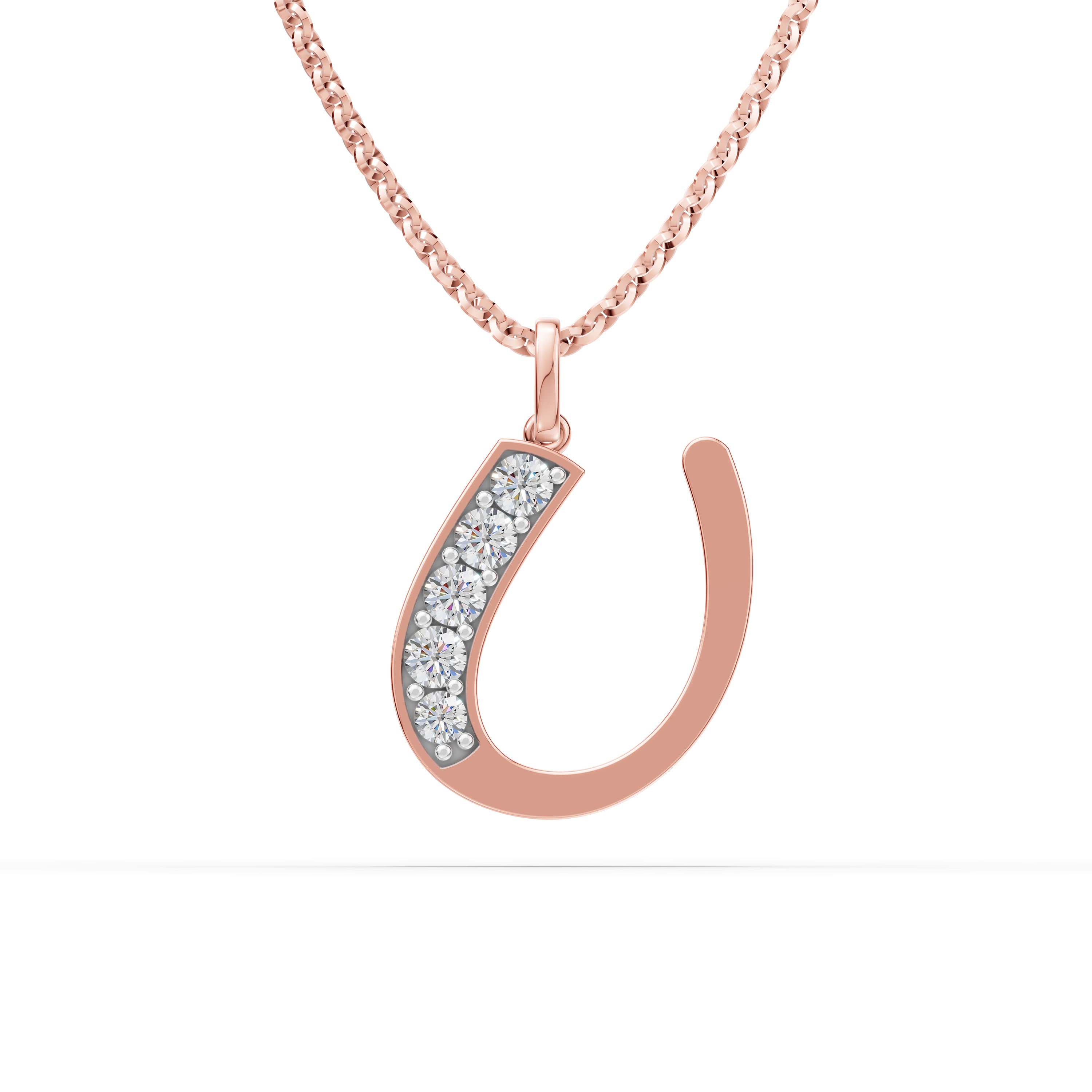U Initial Script Pendant