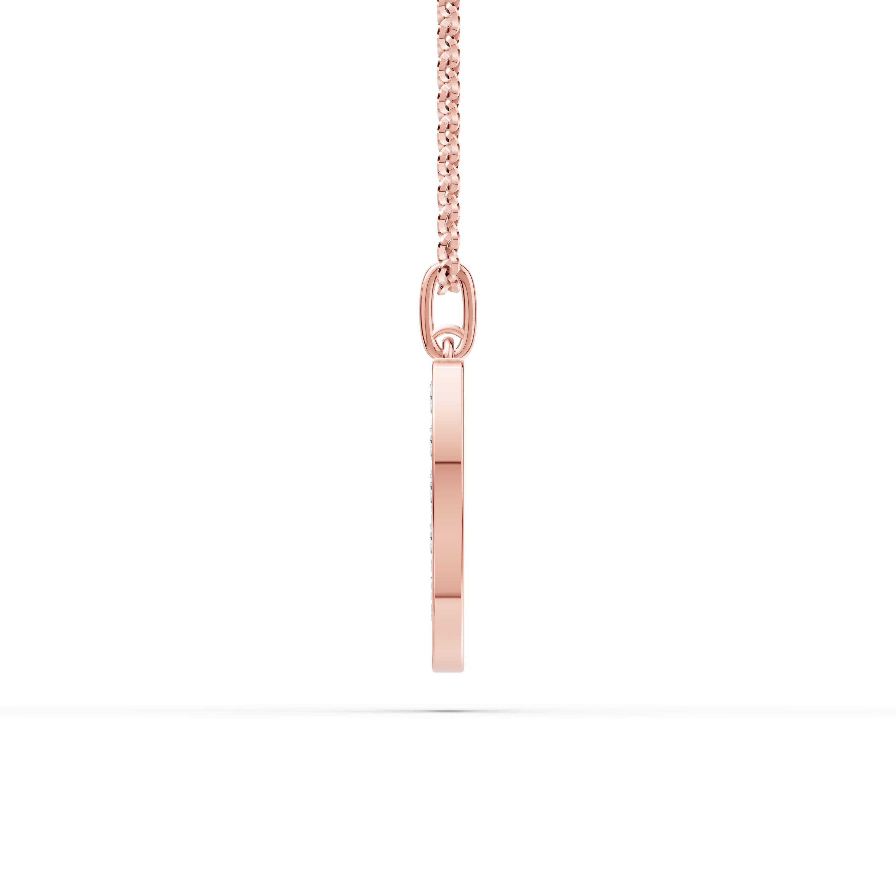 U Initial Script Pendant