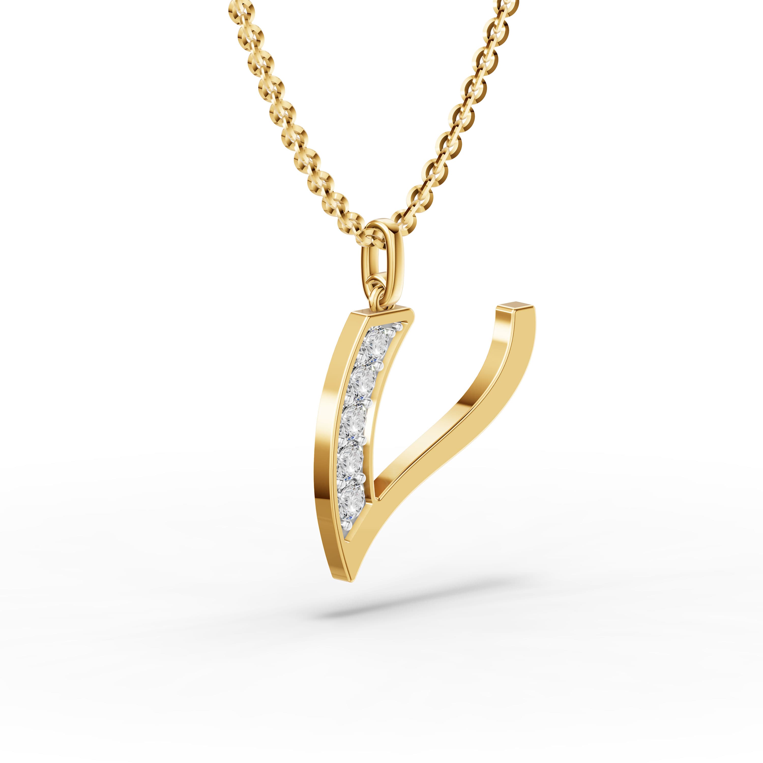 V Initial Script Pendant