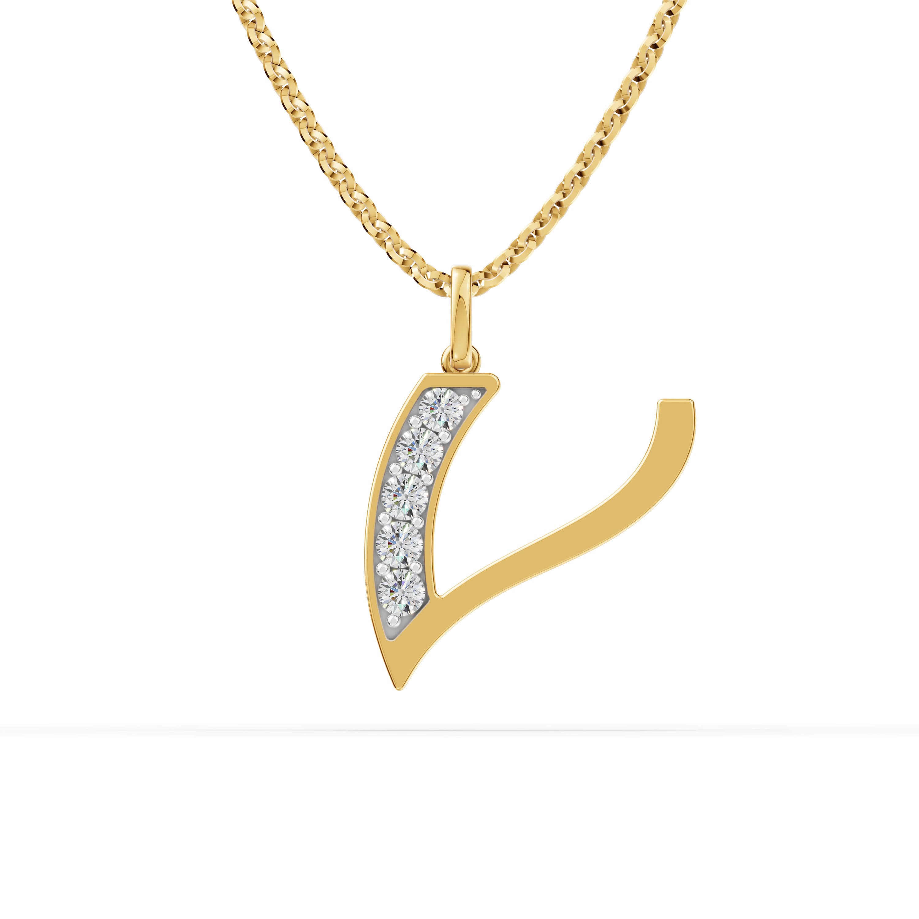 V Initial Script Pendant