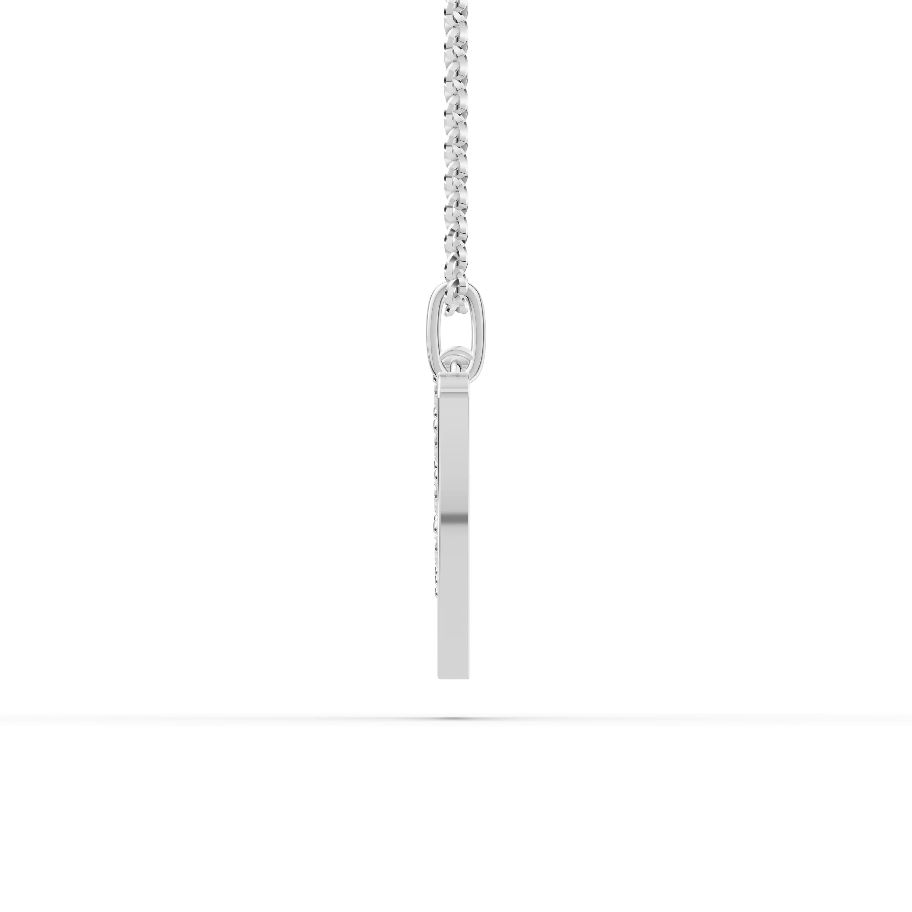 W Initial Script Pendant
