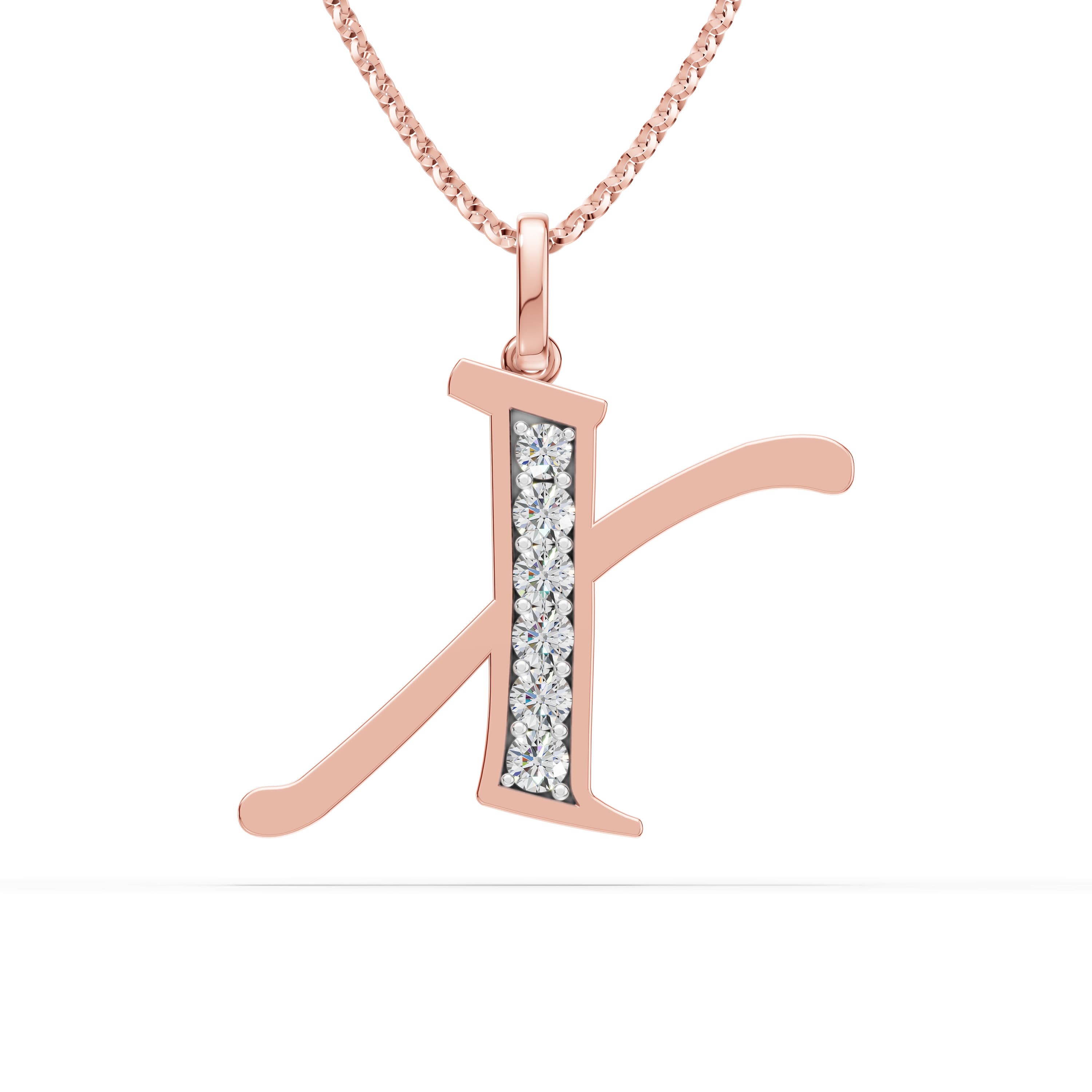 X Initial Script Pendant