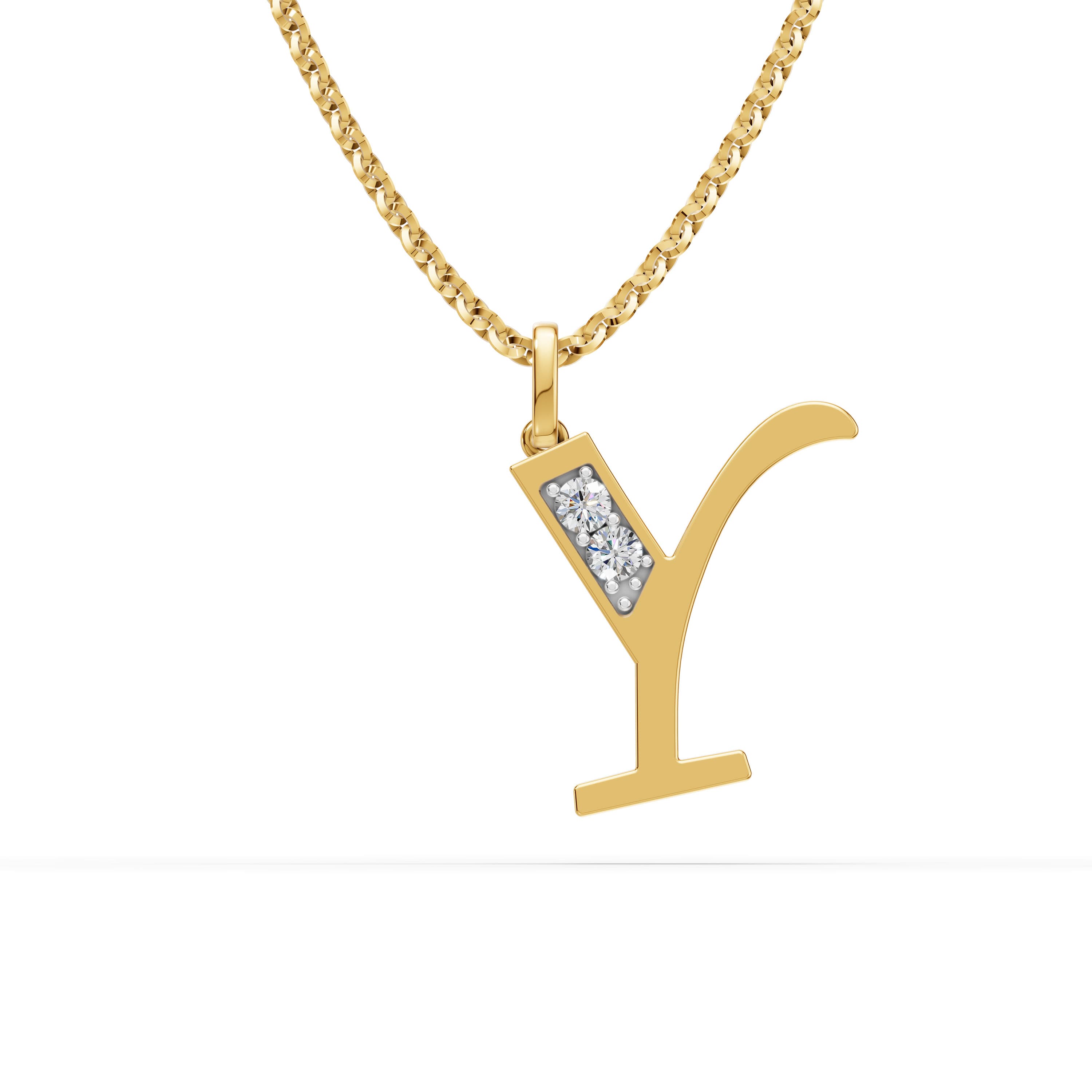 Y Initial Script Pendant