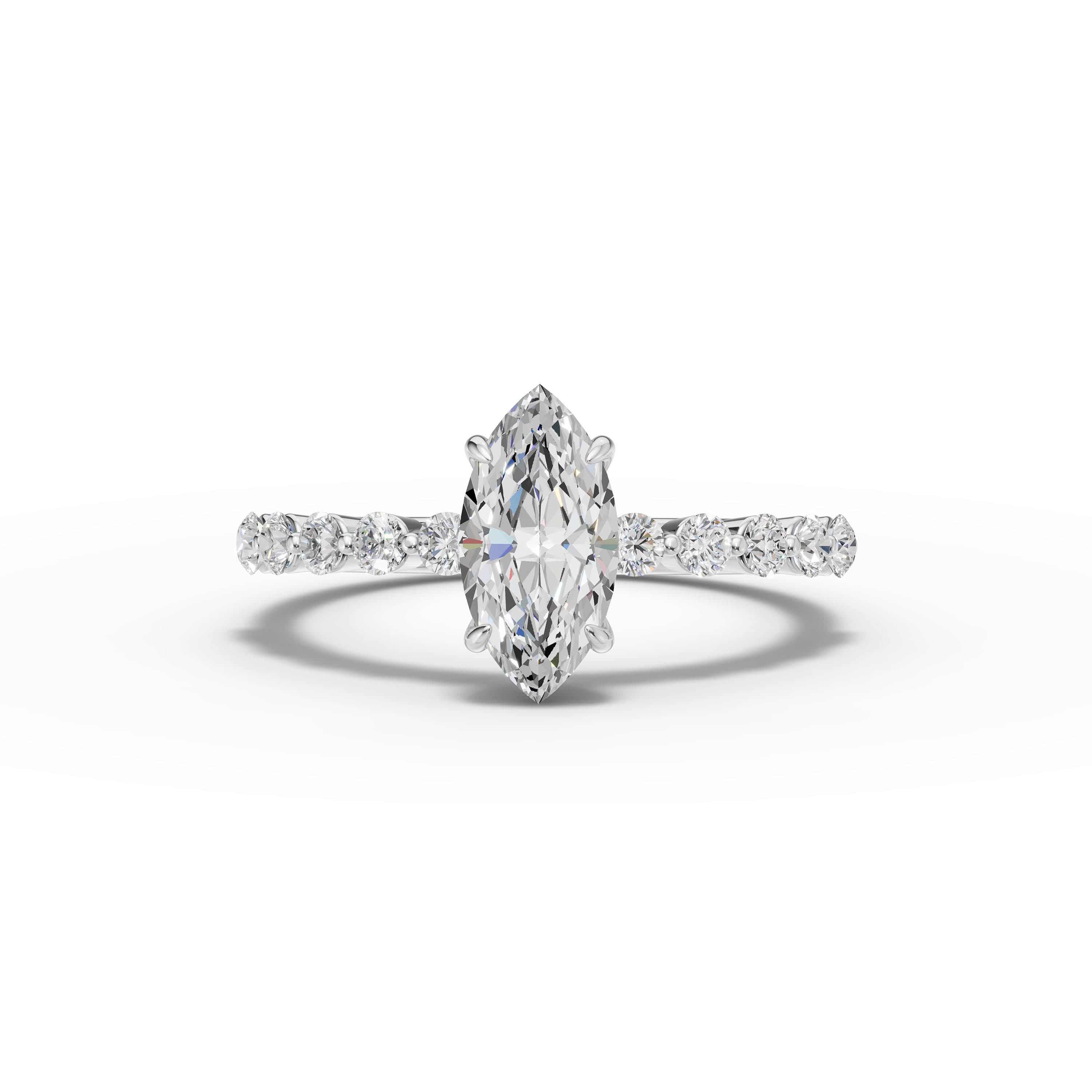 Veil Marquise Halo Ring