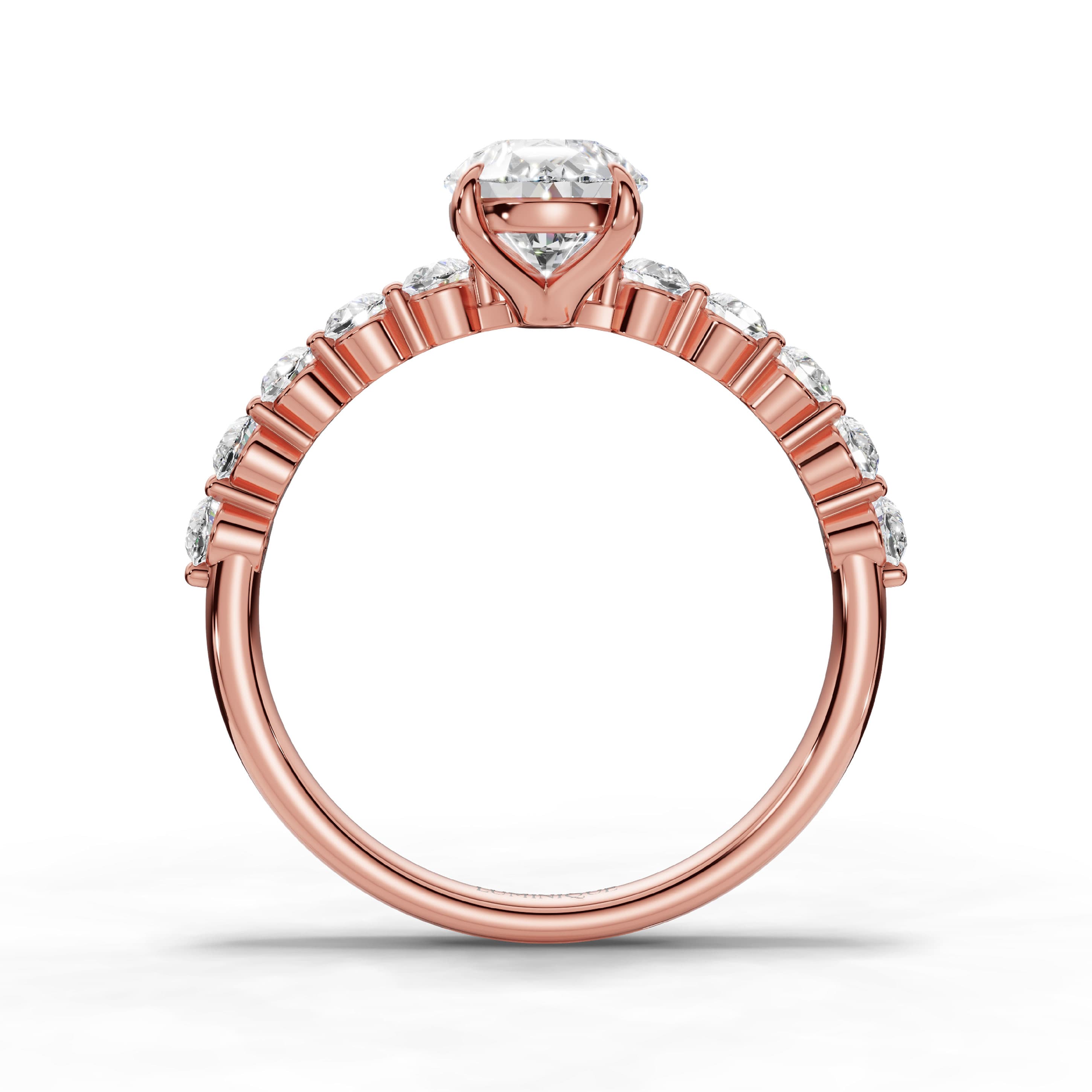 Bloom Pear Halo Ring