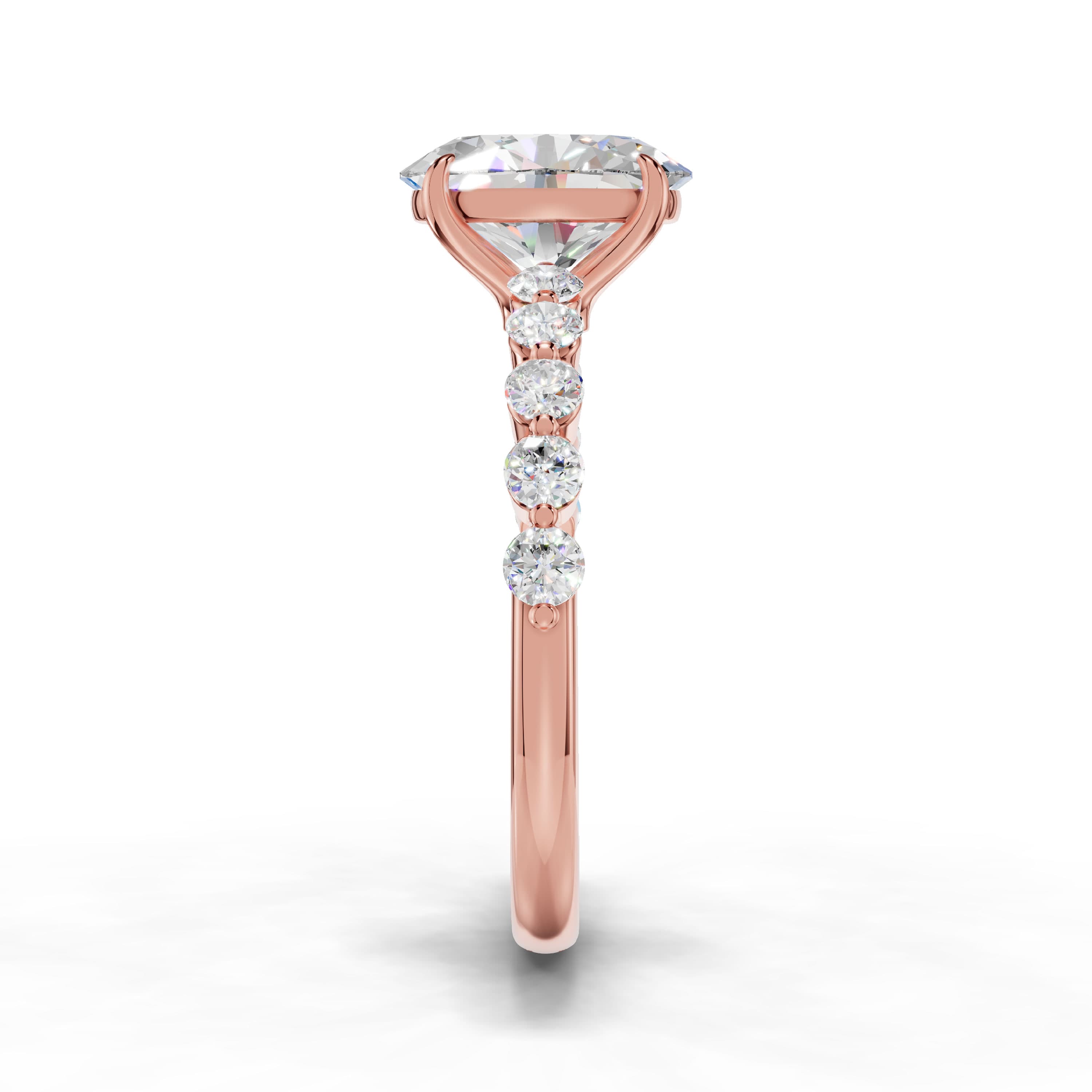 Glow Oval Halo Ring