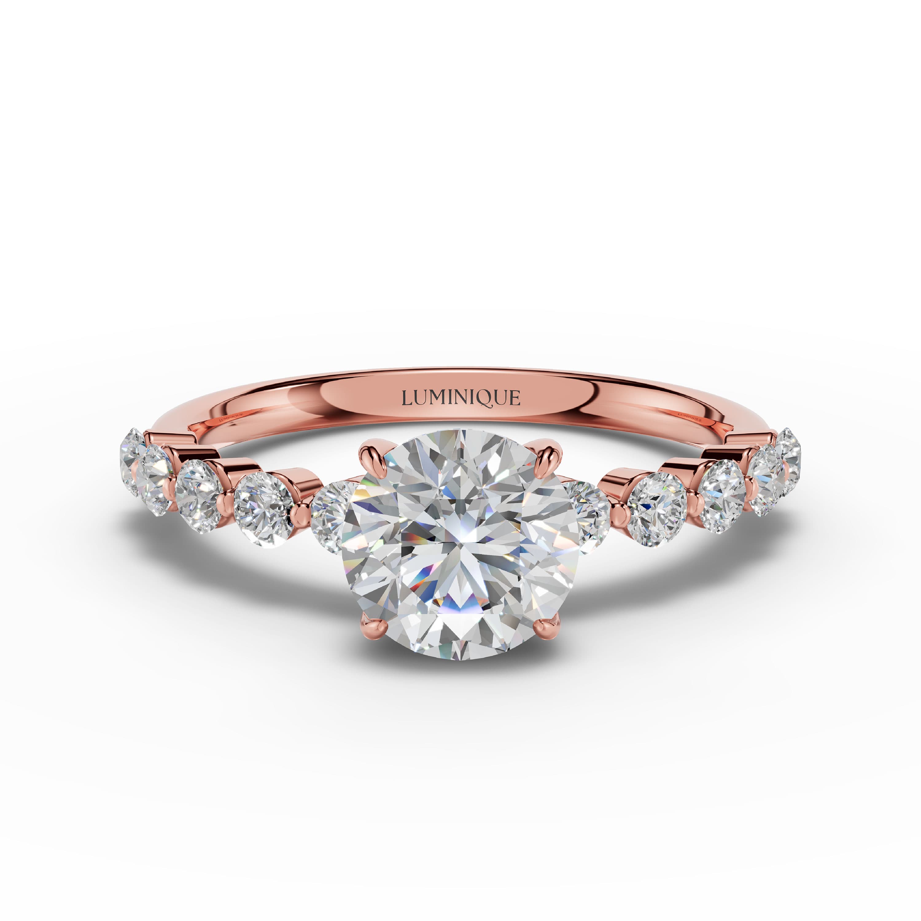 Petal Round Cluster Ring